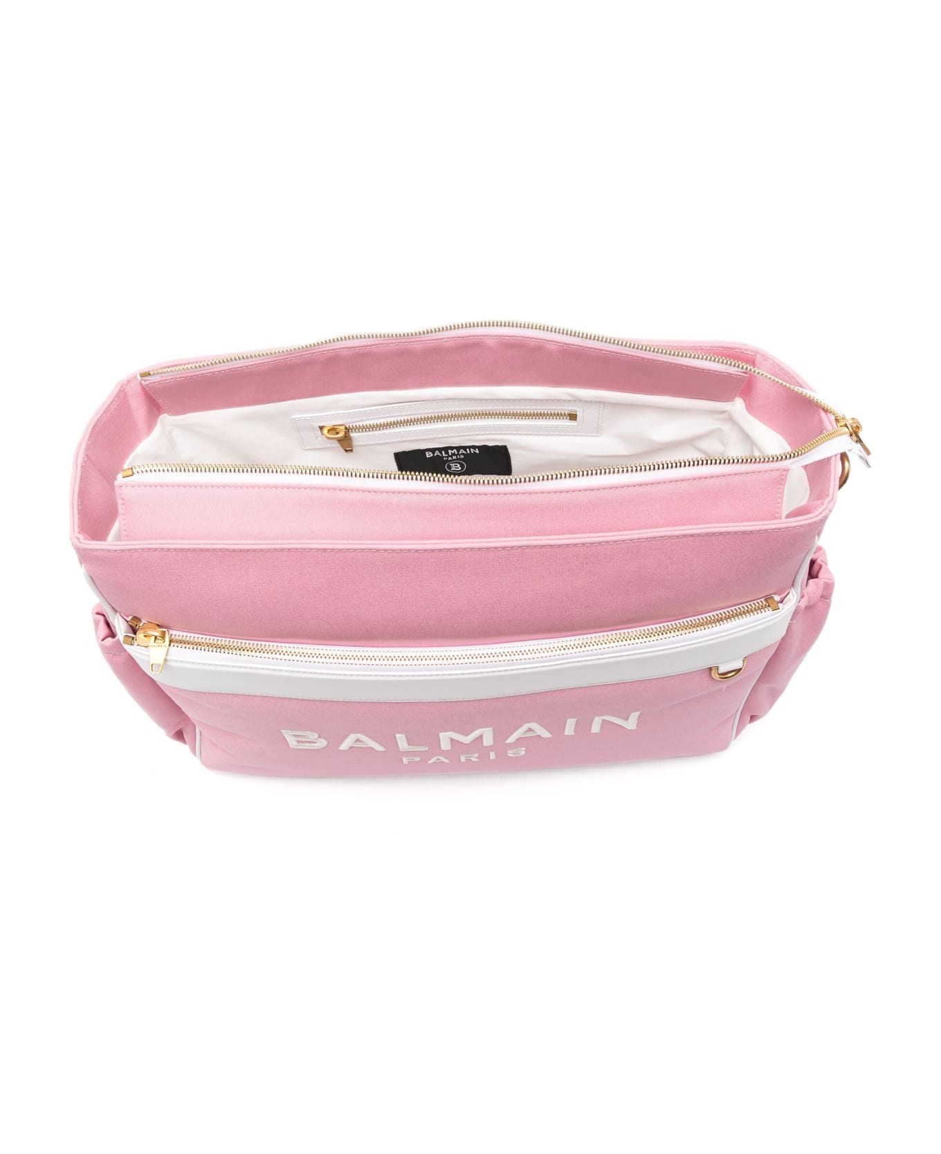 Balmain Borsa Fasciatoio Con Ricamo - Pink