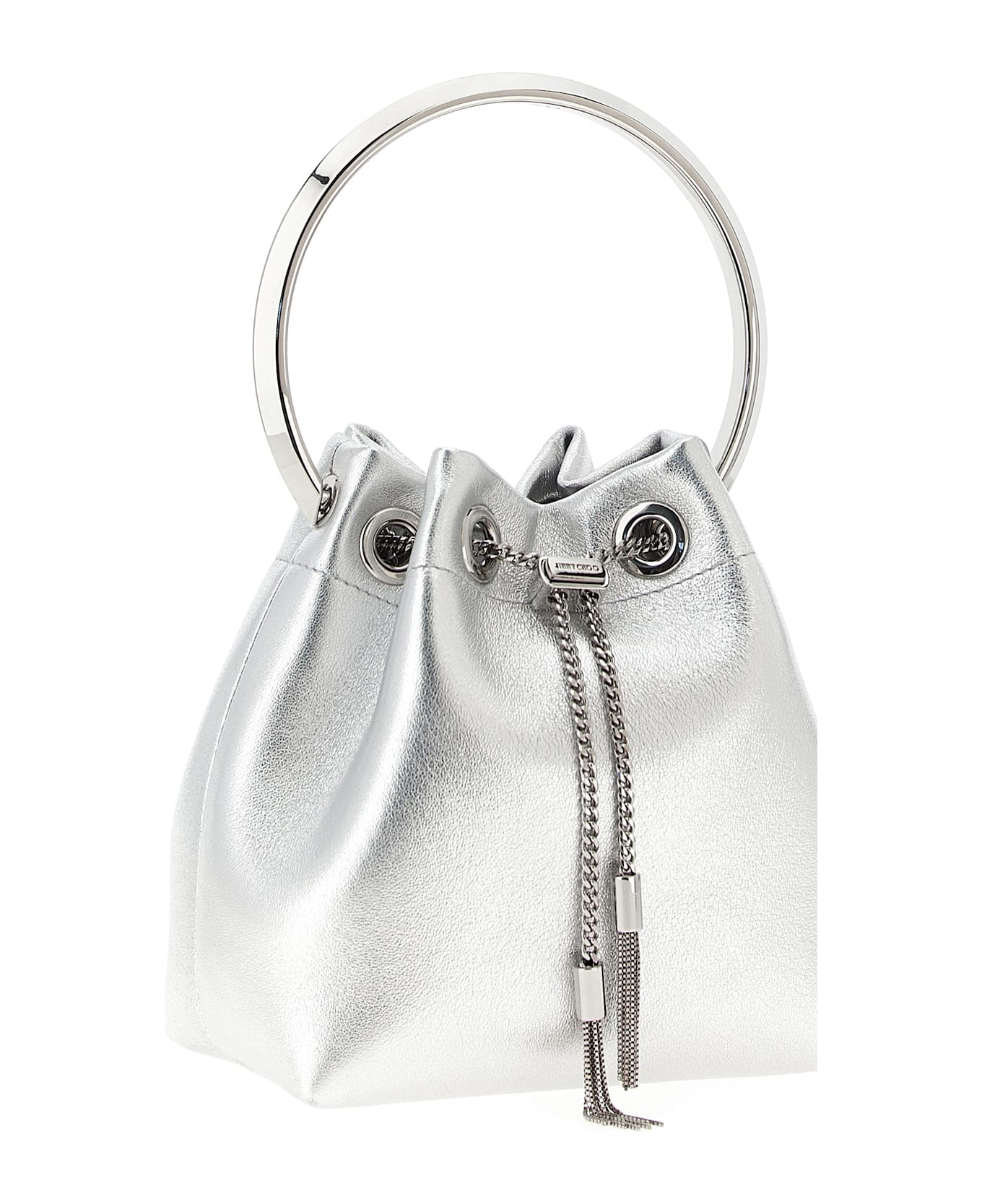 Jimmy Choo 
bon Bon
 Bucket Bag - Silver