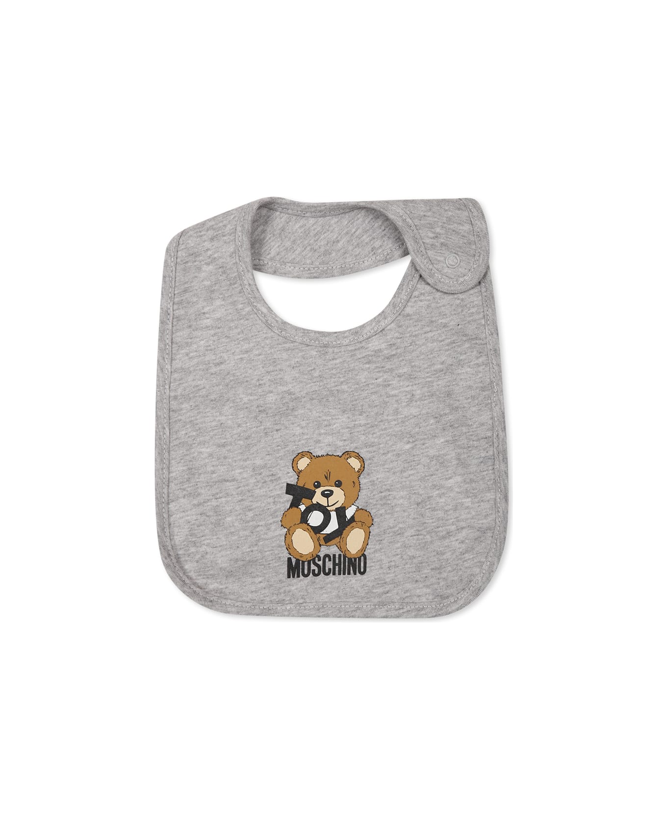 Moschino Grey Accessory Set For Babykids With Teddy Bear - Grey