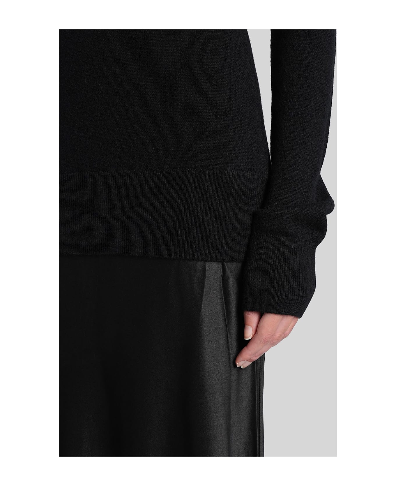 Christopher Esber Long Dress In Black Cashmere - black