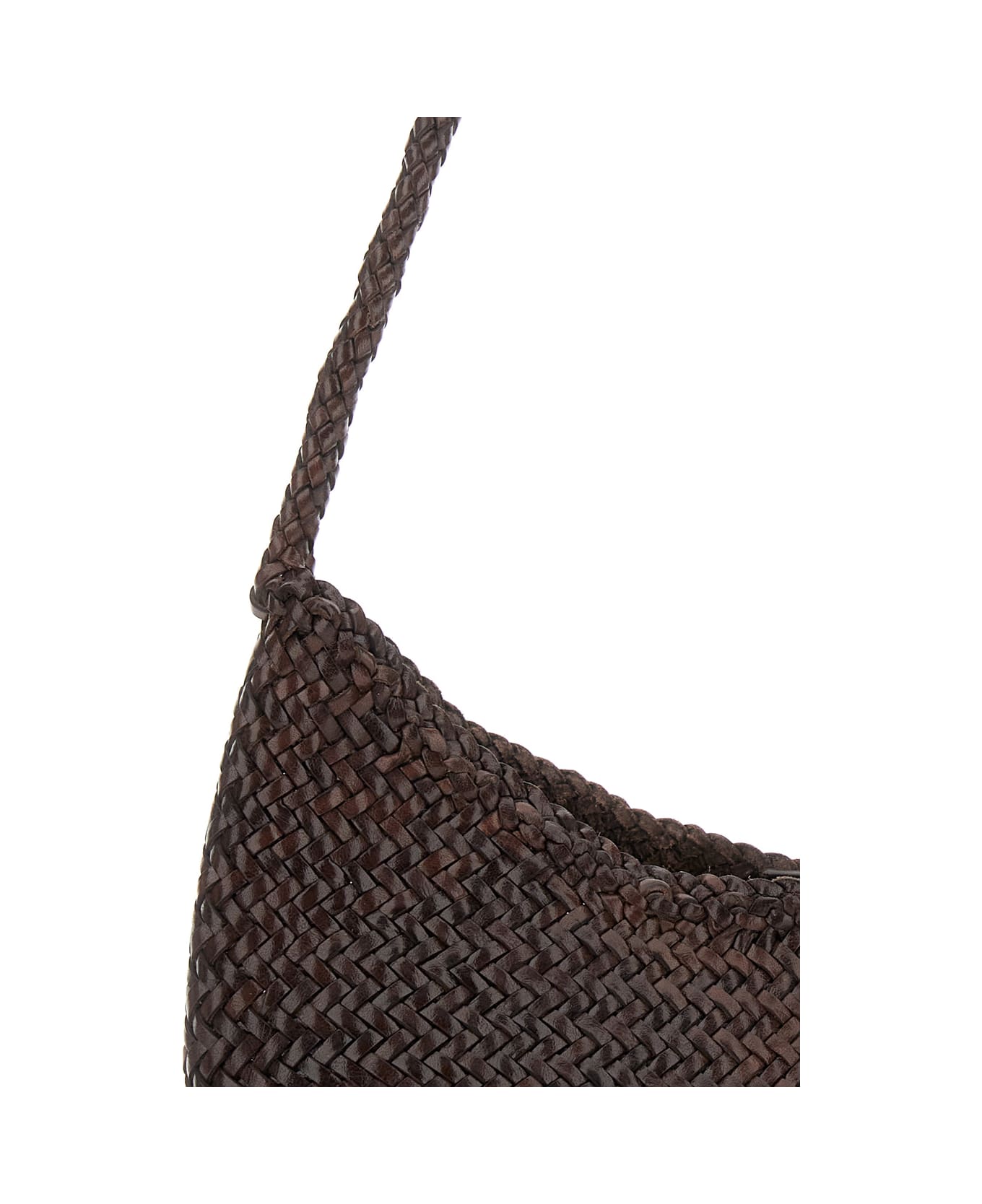 Dragon Diffusion 
nova Luna
 Brown Shoulder Bag In Woven Leather Woman - Brown