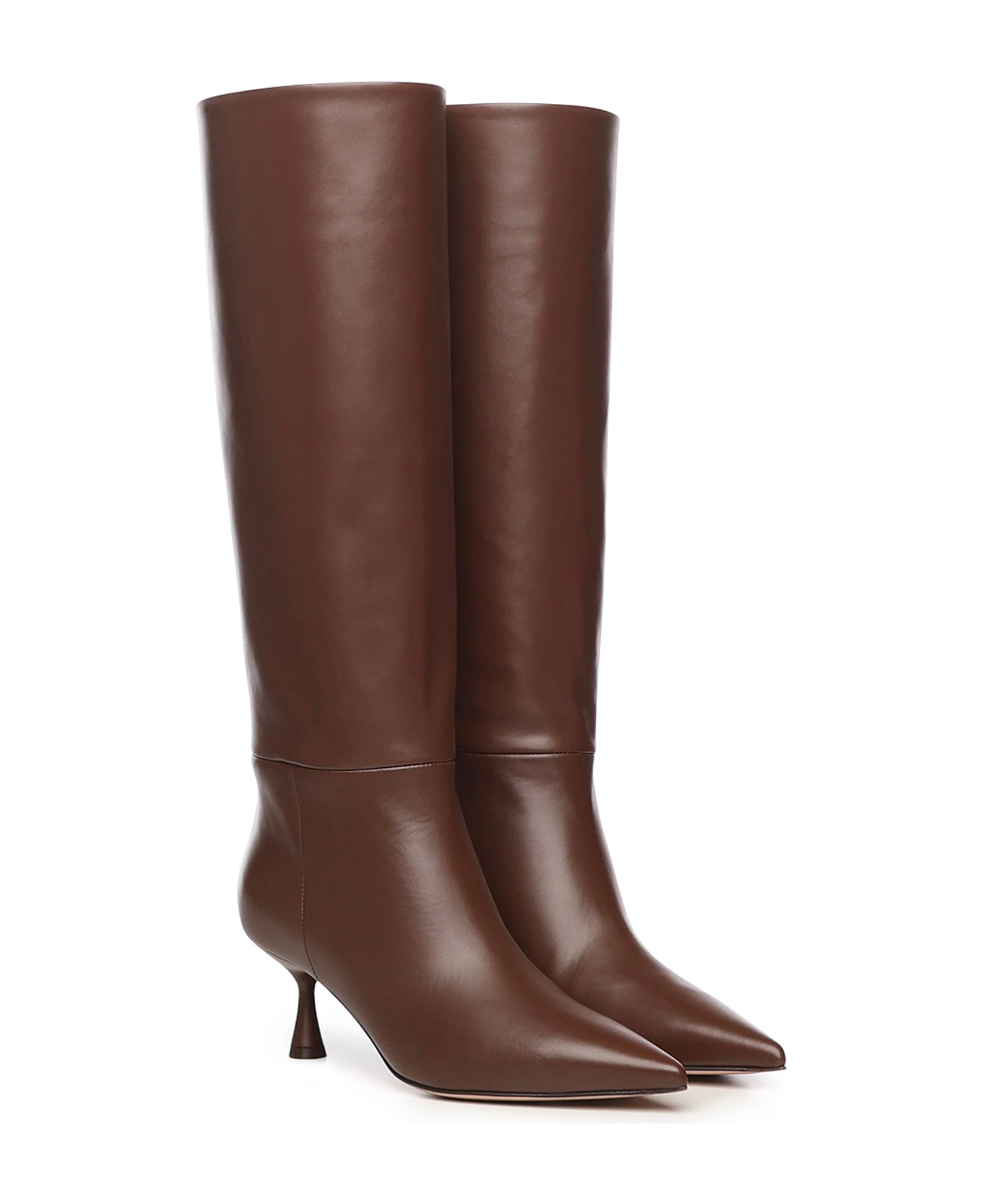 Gianvito Rossi Joyce Leather Boots - Brown