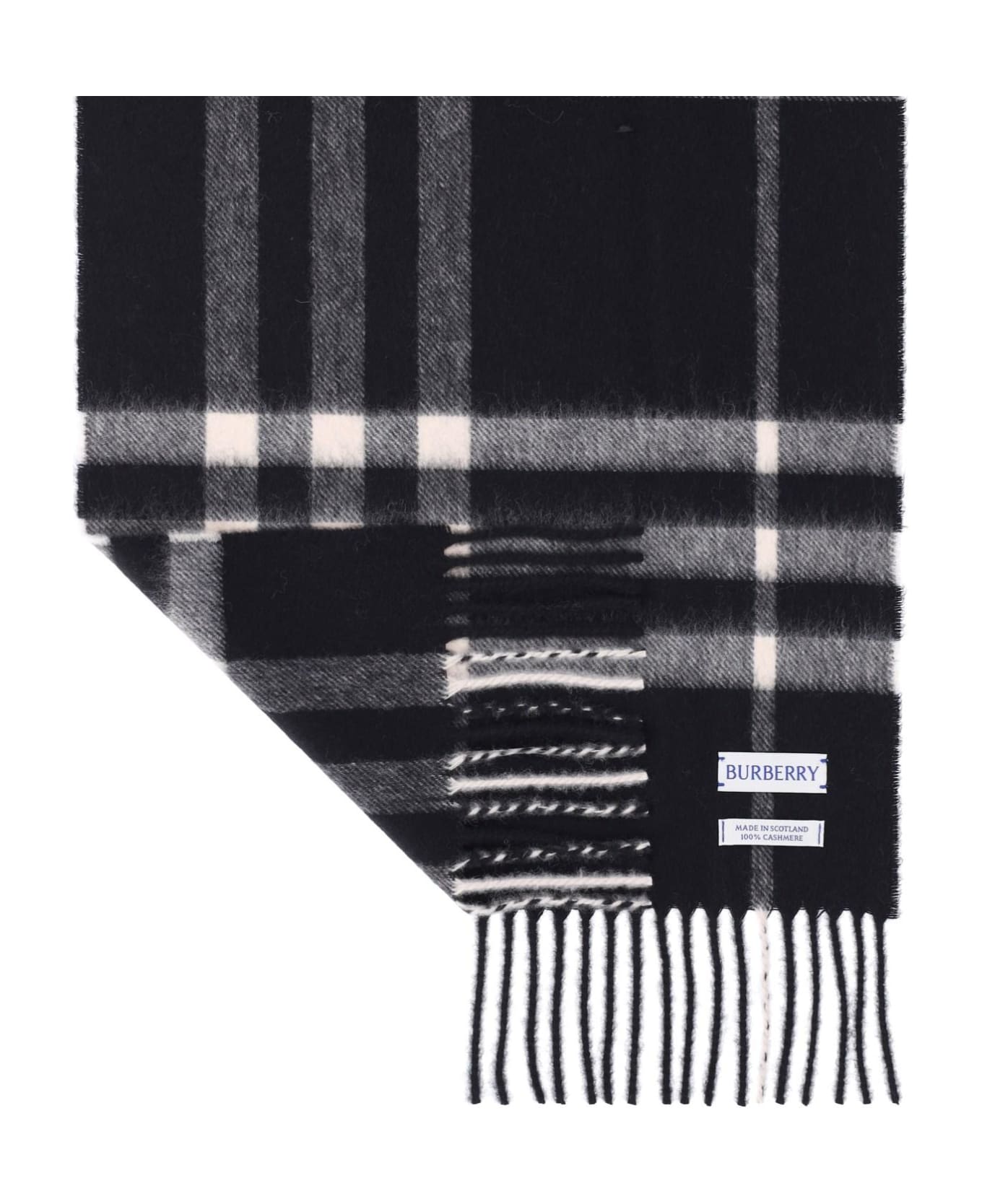 Burberry 
check
 Scarf - Black Calico