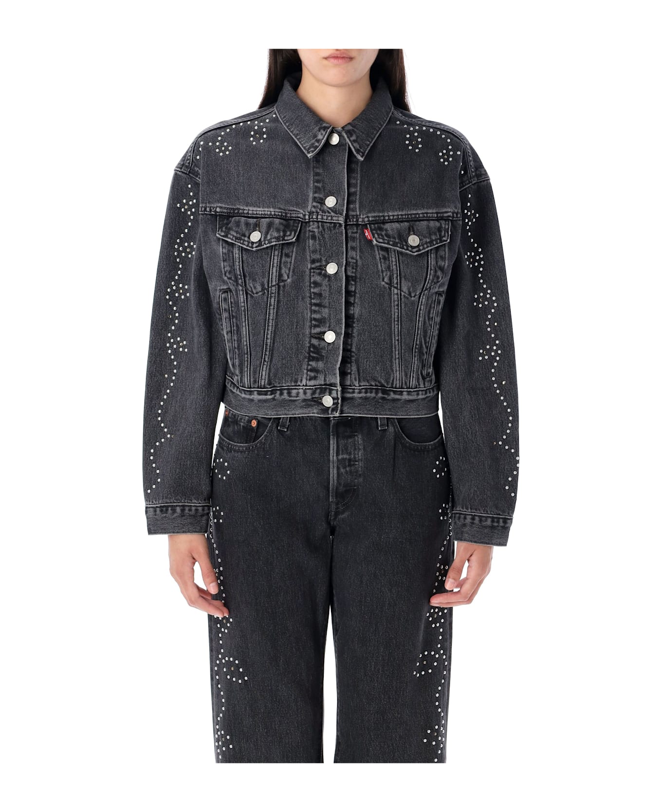 Levi's Shrunken '90s Trucker Denim Jacket - BLACK