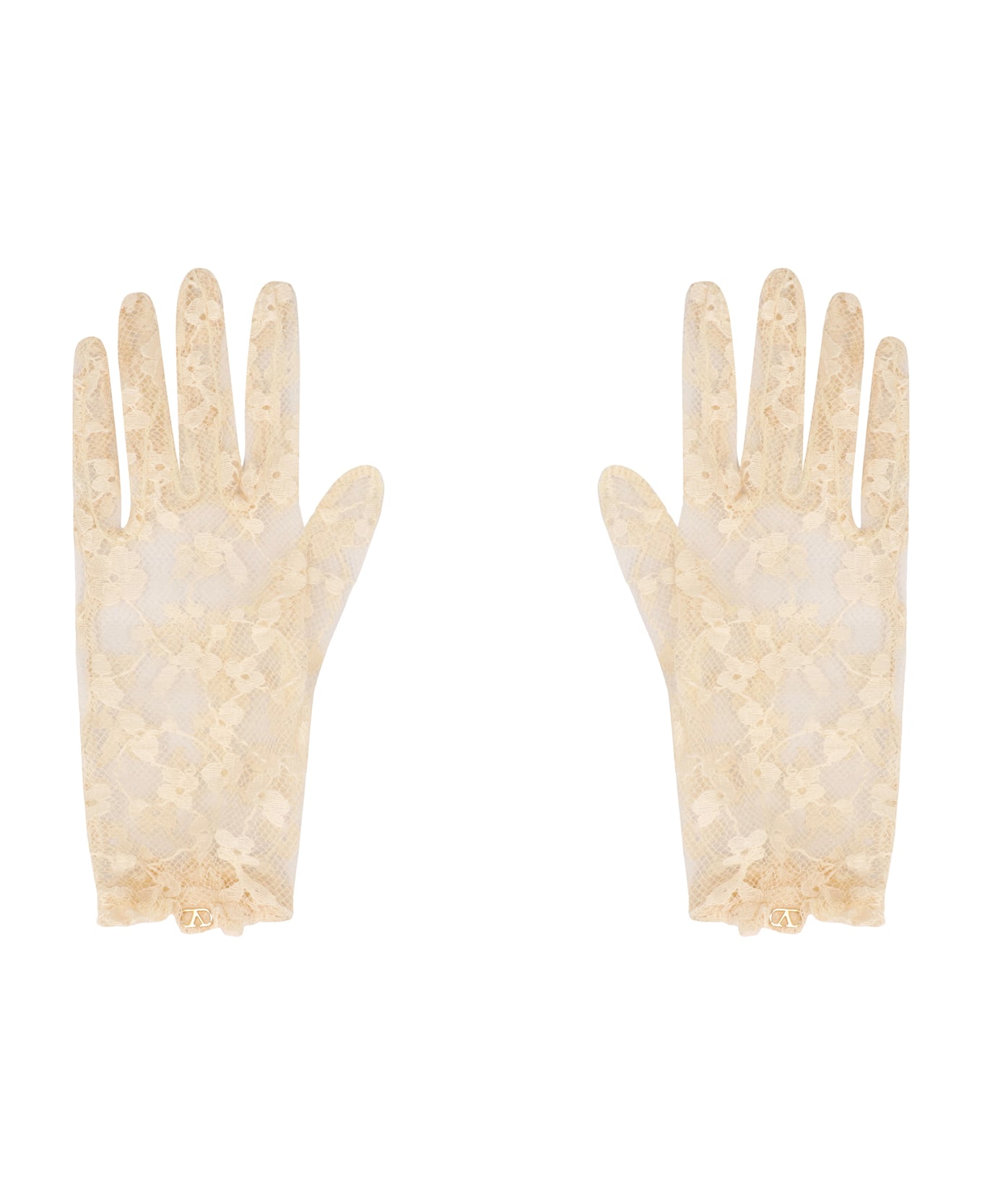 Valentino Garavani Lace Gloves - panna