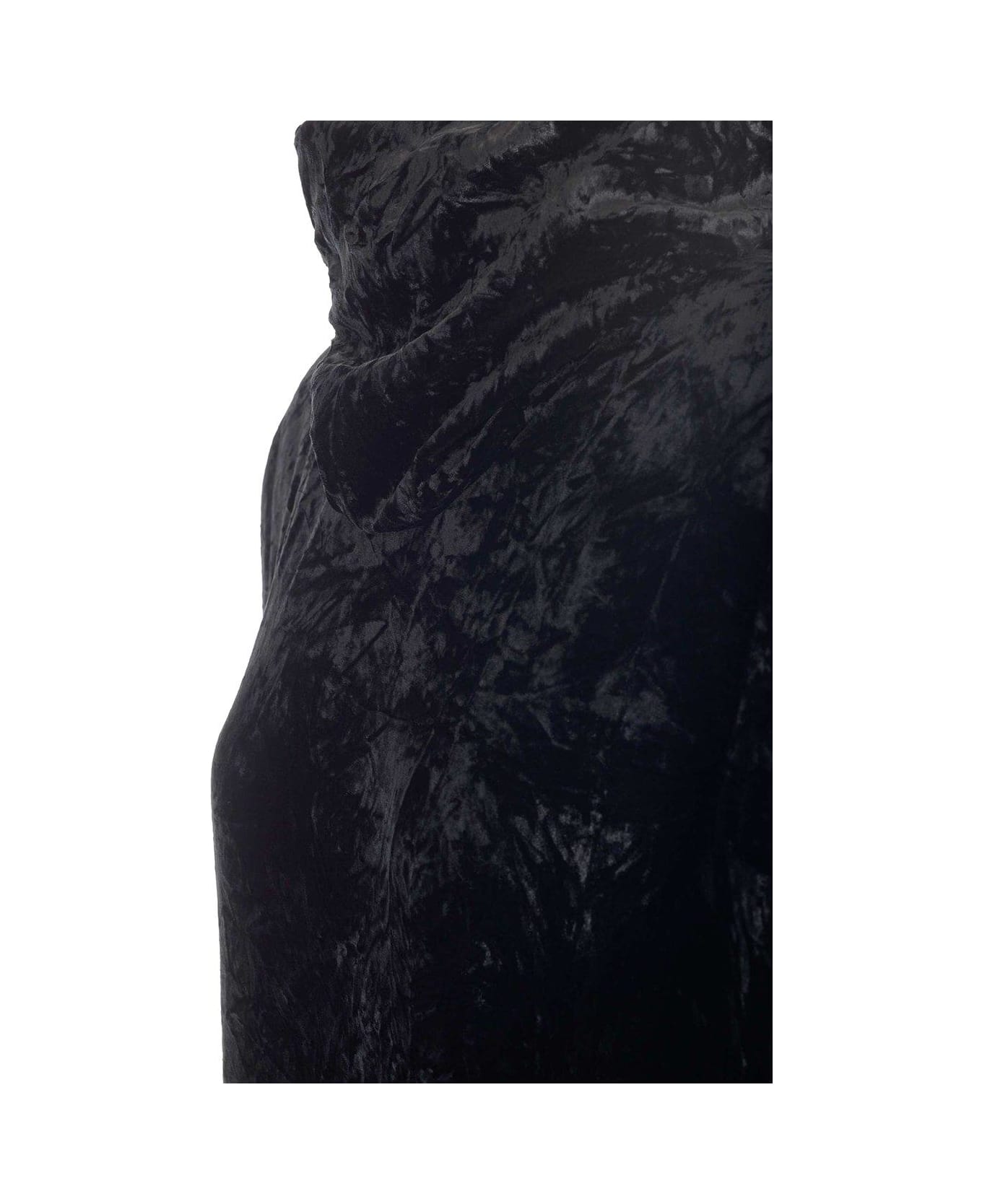 Saint Laurent High Neck Long-sleeved Top - Black