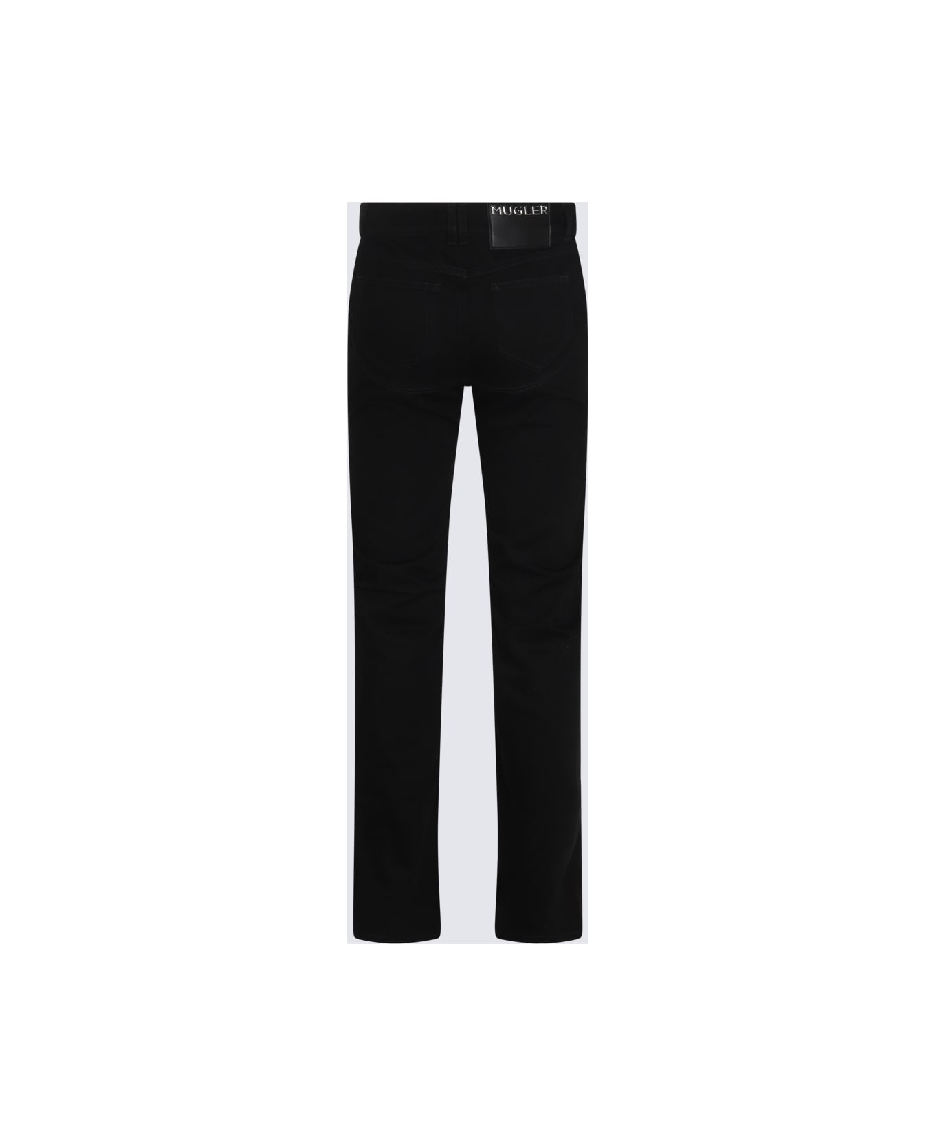 Mugler Black Cotton Denim Jeans - Black