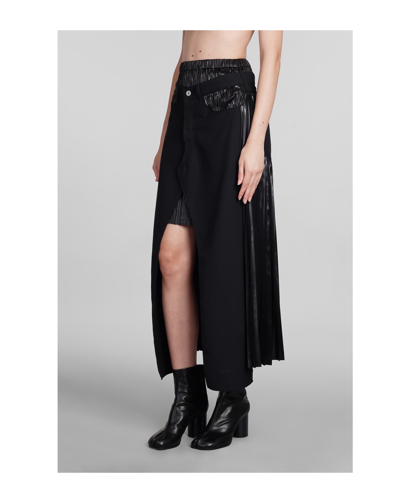 Junya Watanabe Skirt In Black Wool - black スカート