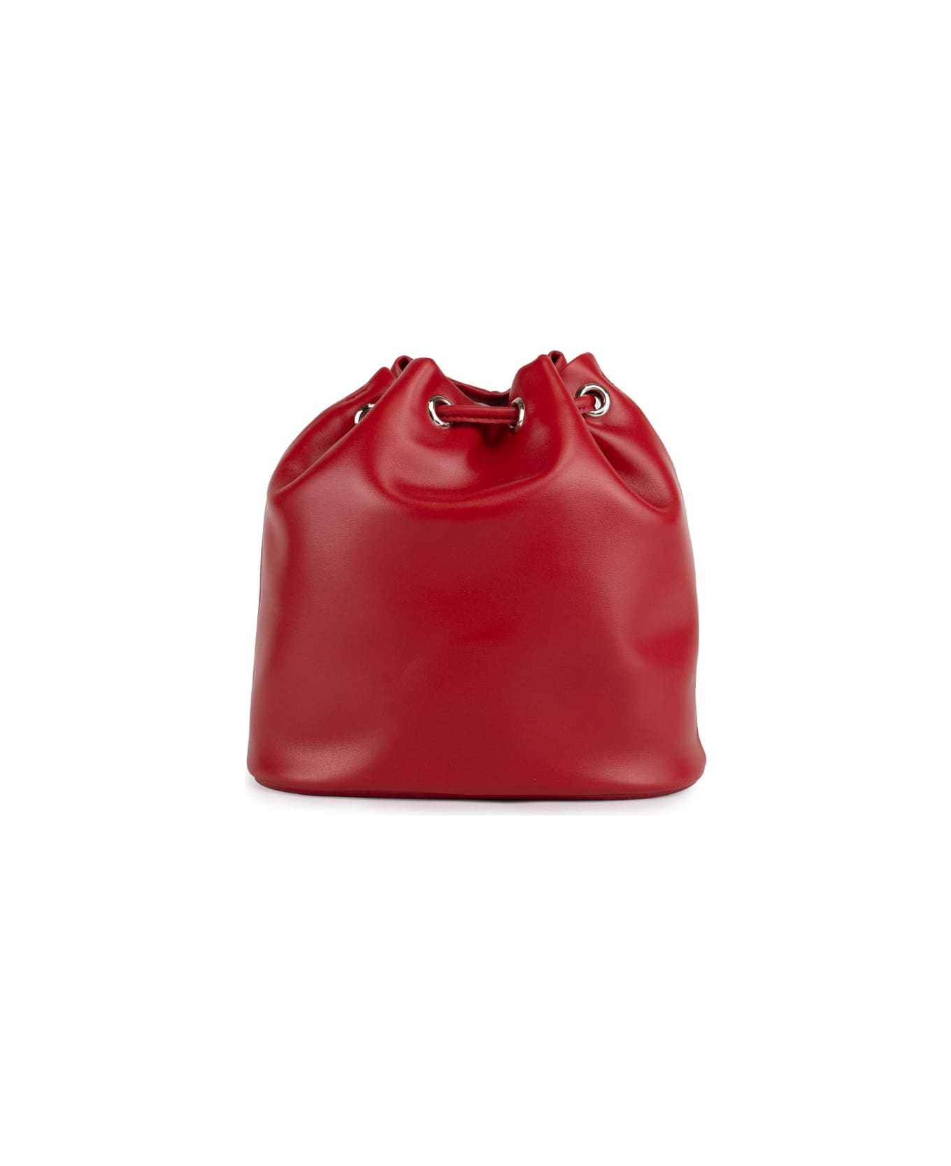 Orciani Mini Liberty Vanity Bag In Leather - Rosso