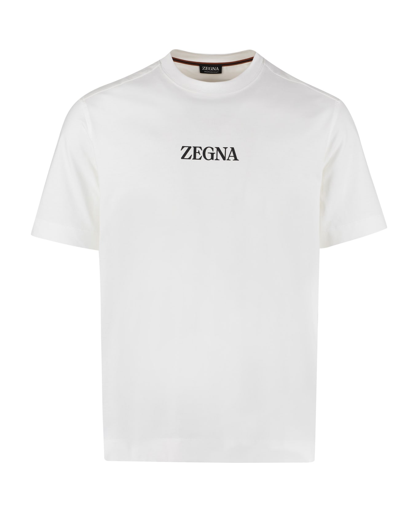 Zegna Cotton Crew-neck T-shirt - White