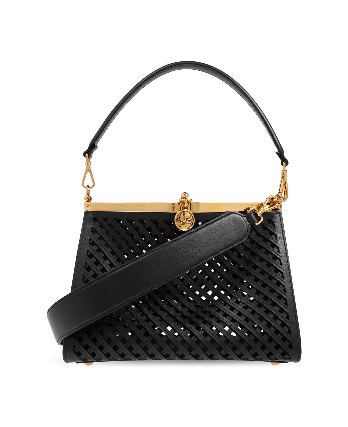 Etro Shoulder Bag Vela Medium - Black