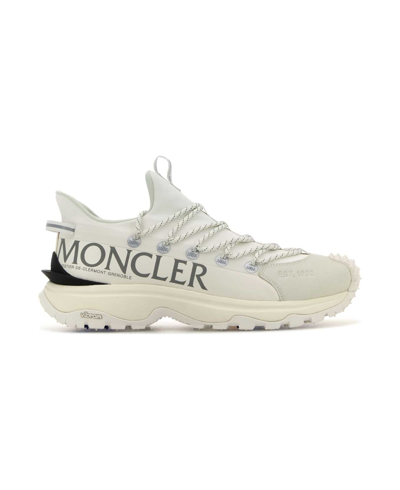 Moncler White Canvas Trailgrip Lite 2 Sneakers - 001