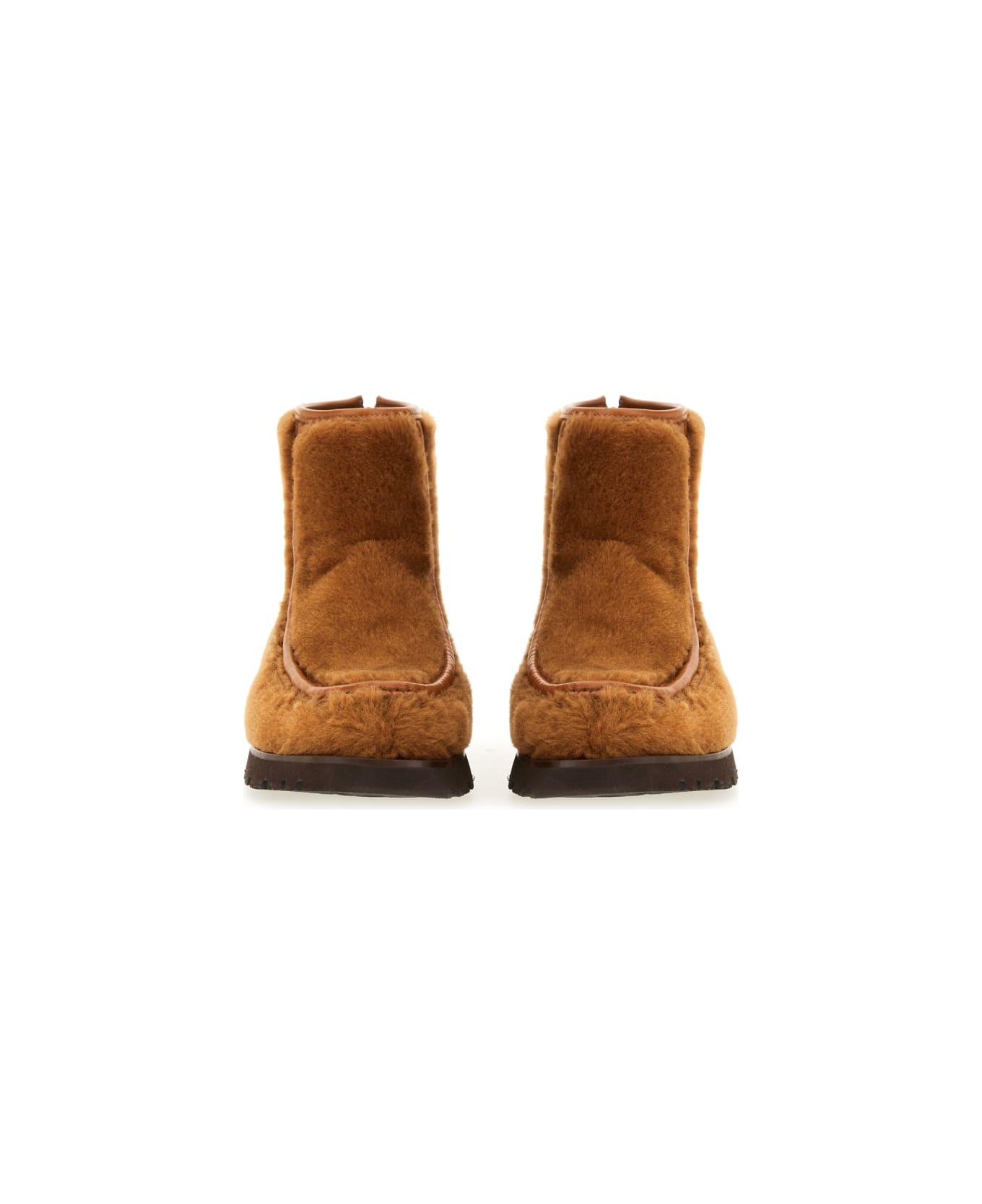 Hereu Boot With Zipper "armenta" - BROWN