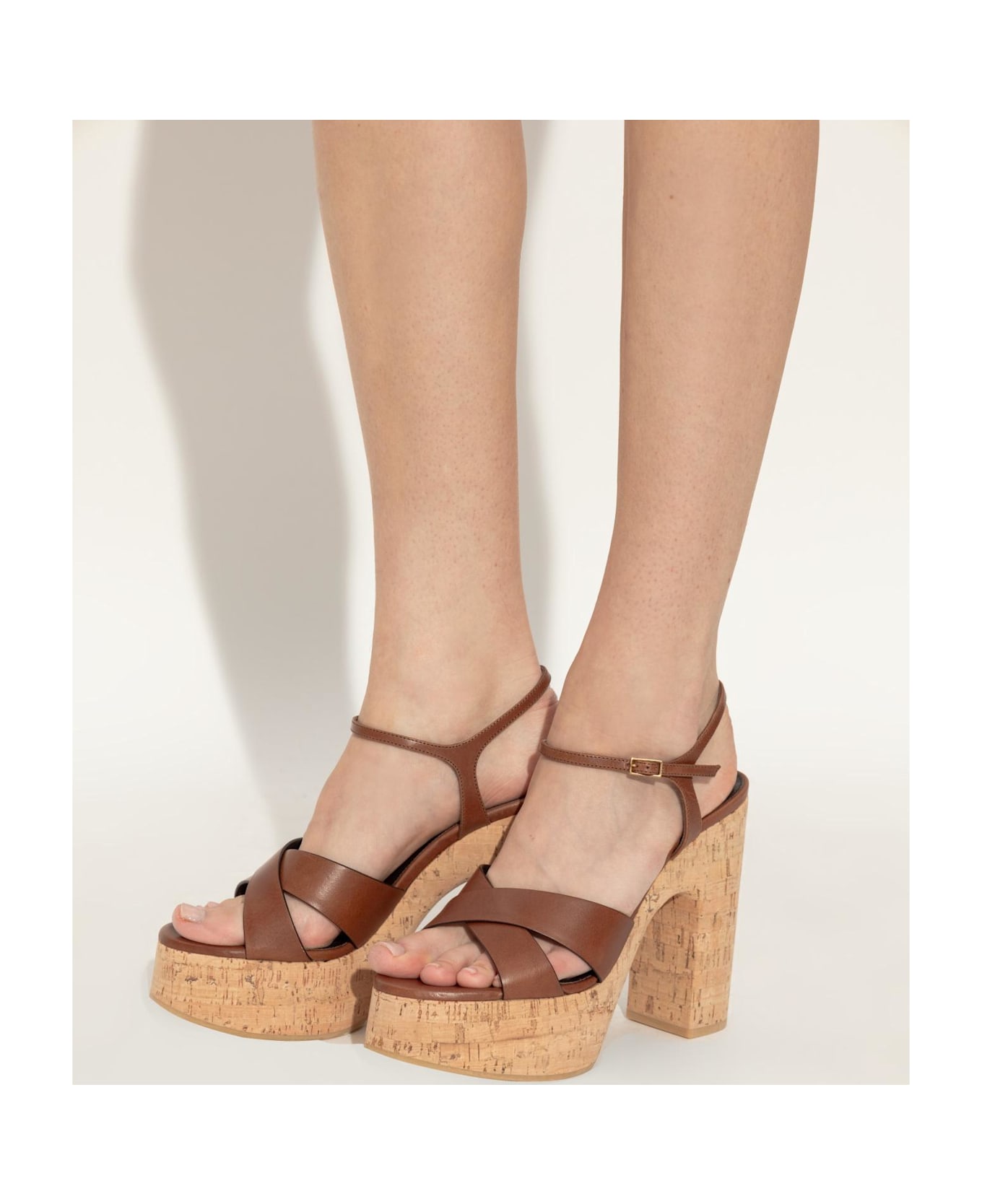 Saint Laurent Platform Sandals Bianca