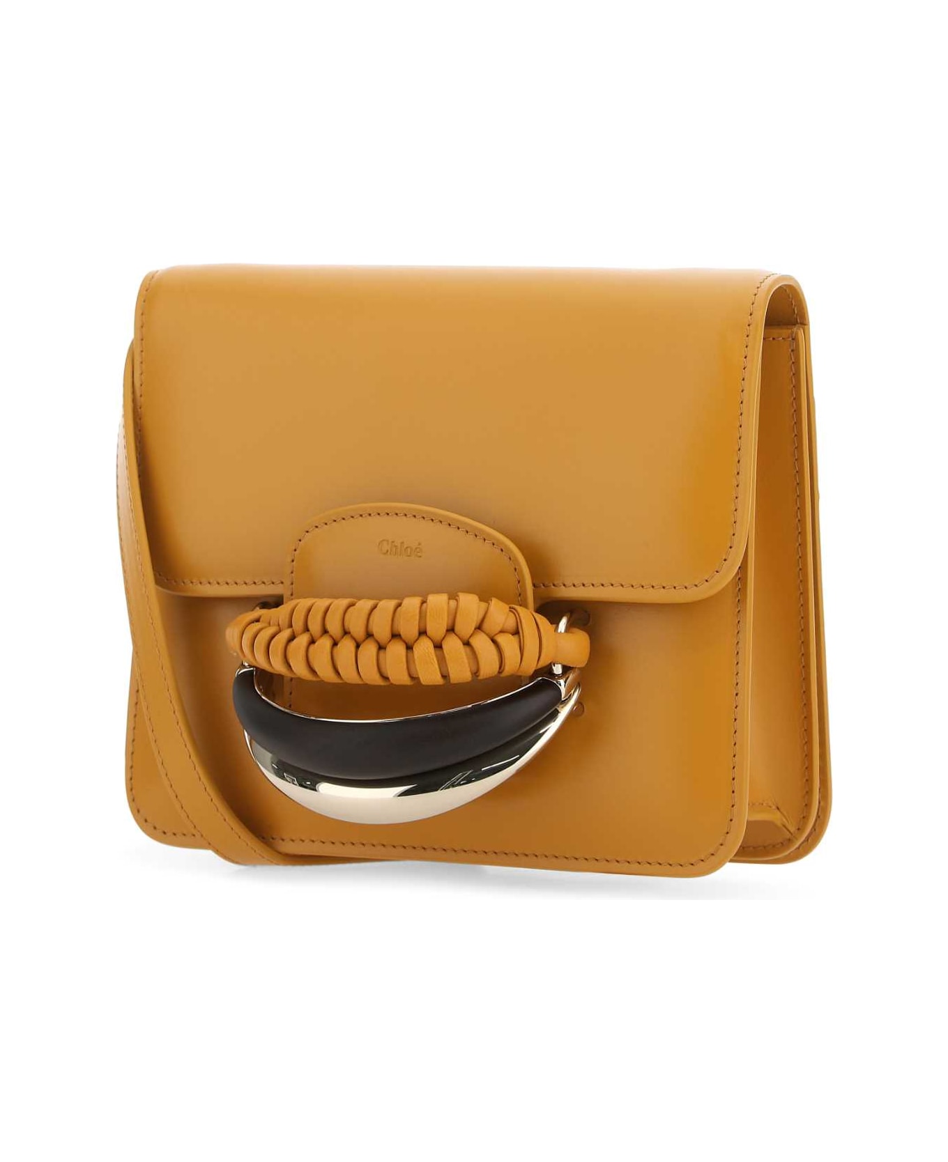 Chloé Mustard Leather Kattie Clutch - 216 ショルダーバッグ