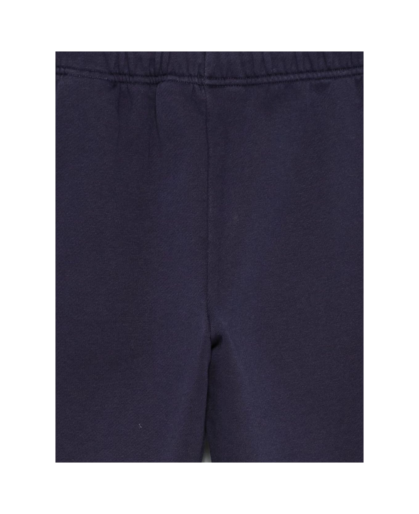 Palm Angels Navy Blue Cotton Trousers - Blue ボトムス