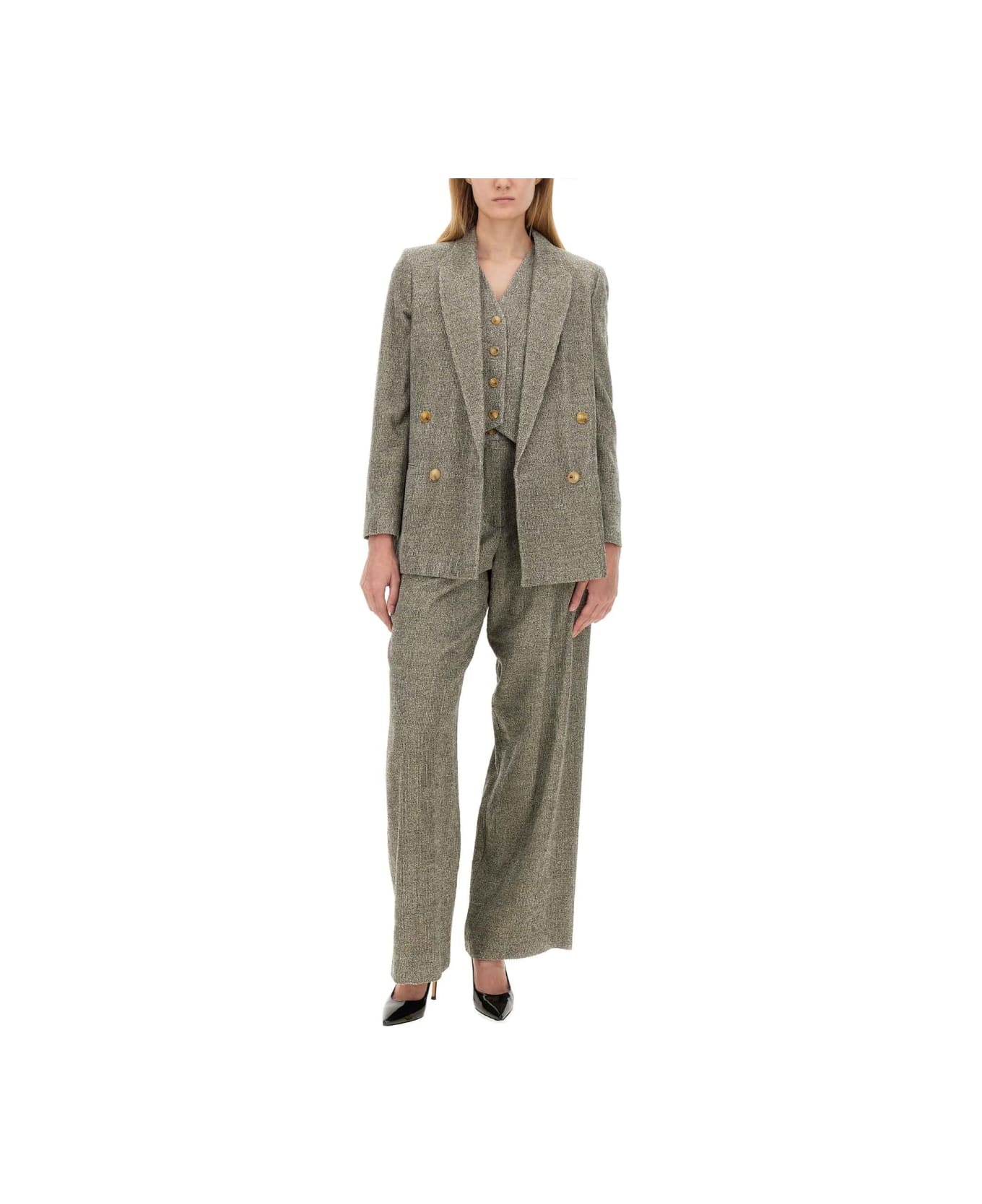 ジャケット ALYSI FW24 DOUBLE-BREASTED JACKET (154810 A4002GM) Alysi Double-breasted Jacket | italist