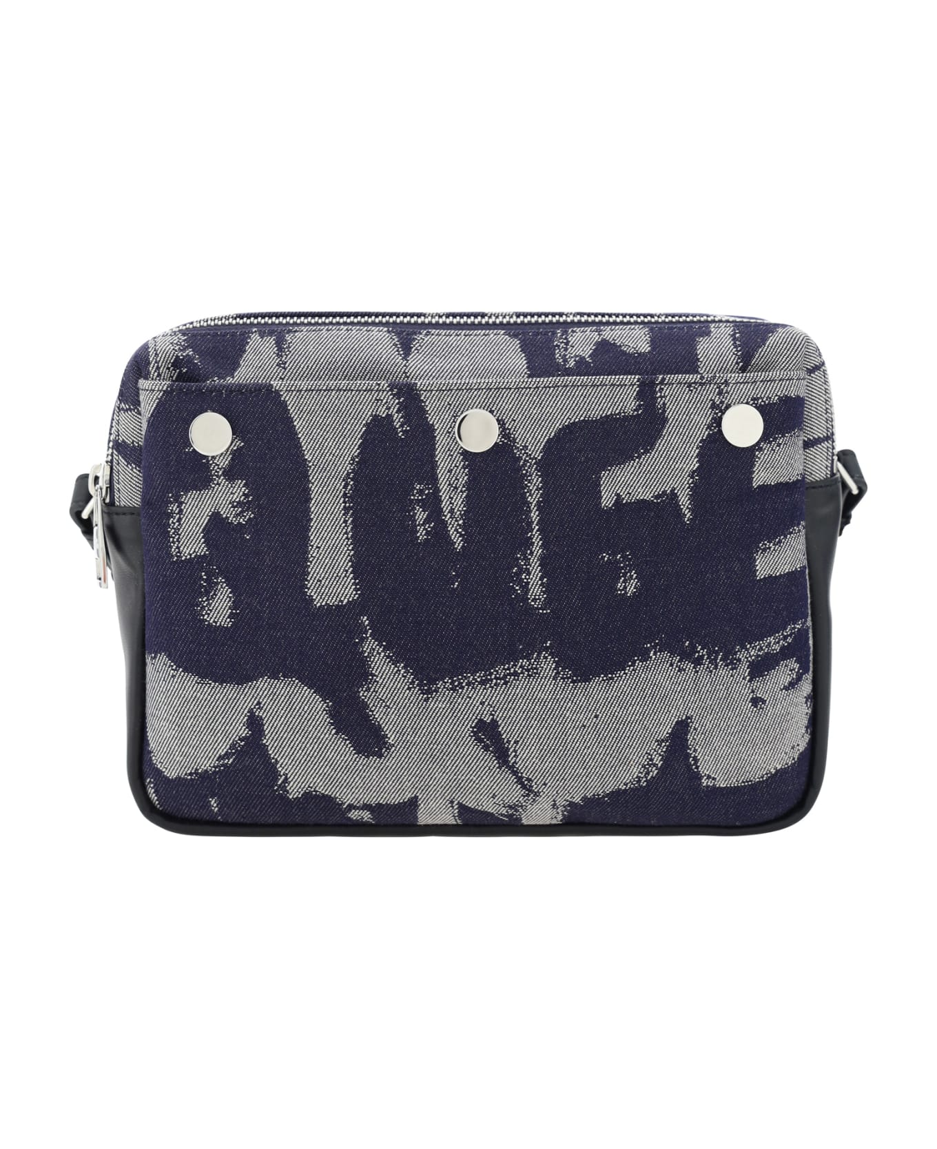 Alexander McQueen Shoulder Bag - Dk Blue/ivory/black