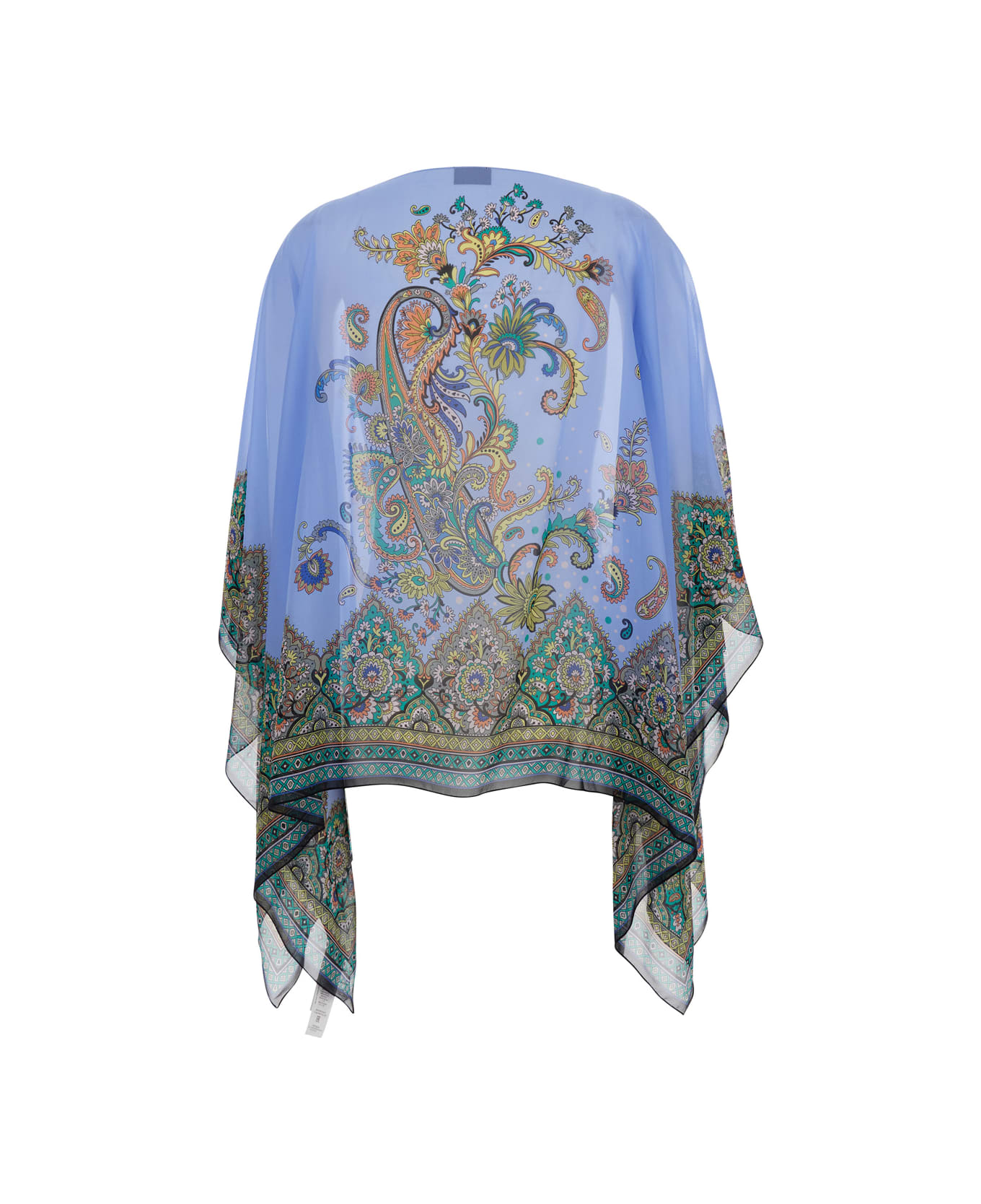 Etro Cape With All-over Paisley Print - Multicolor