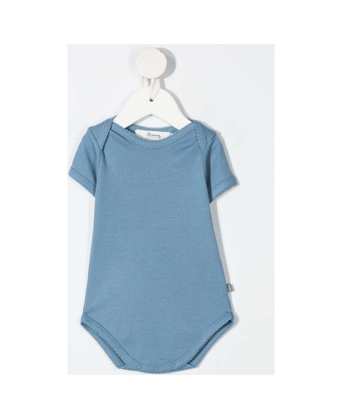 Bonpoint 3 Body Pack In Light Blue And White Cotton - Blue ボディスーツ＆セットアップ