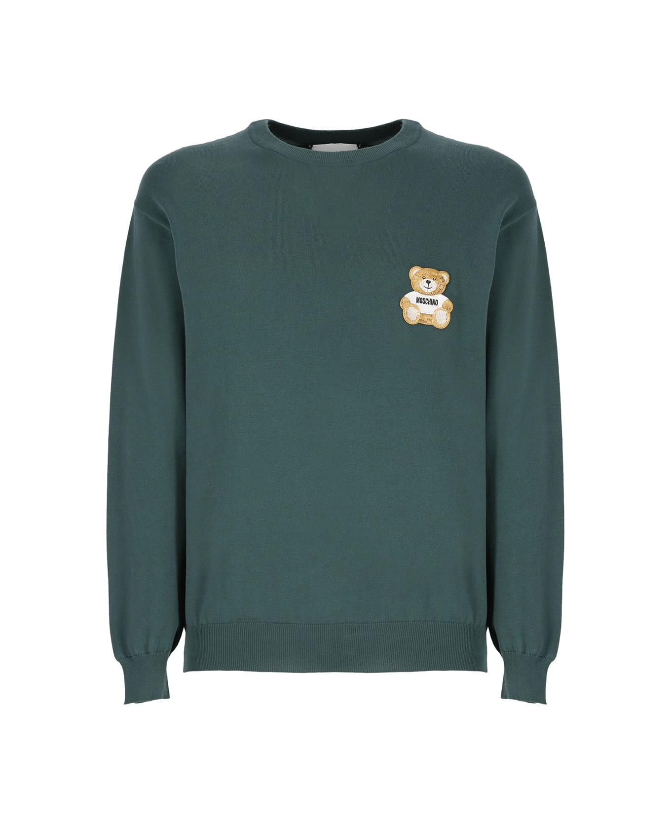 Moschino Sweater With Logo - Green フリース