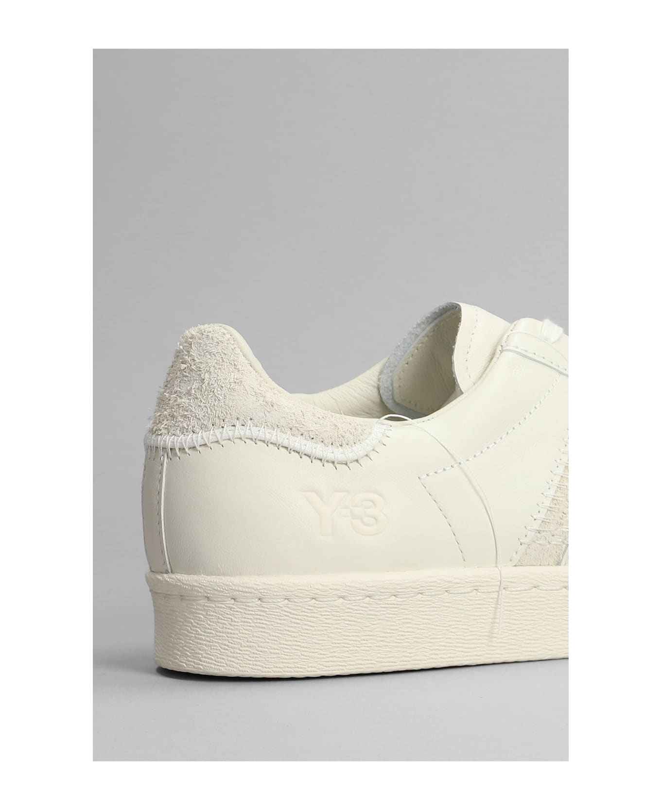 Y-3 Sneakers In White Leather - White