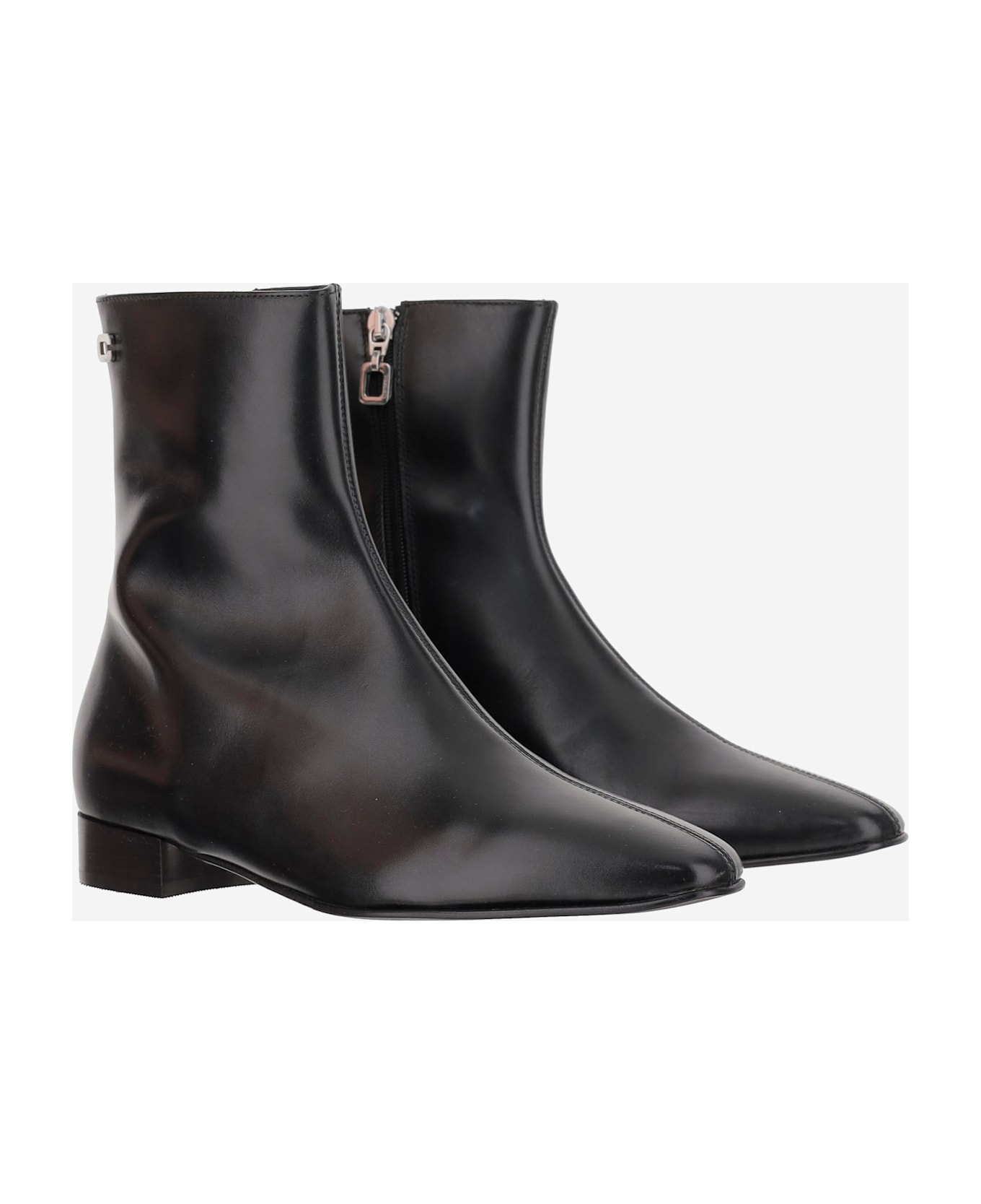 Carel Aiglon 24 Leather Ankle Boots - Black