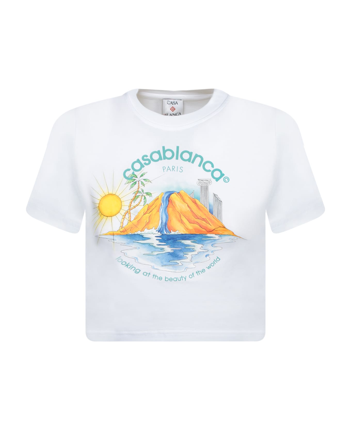 Casablanca Oasis White Multicolor T-shirt - Multi