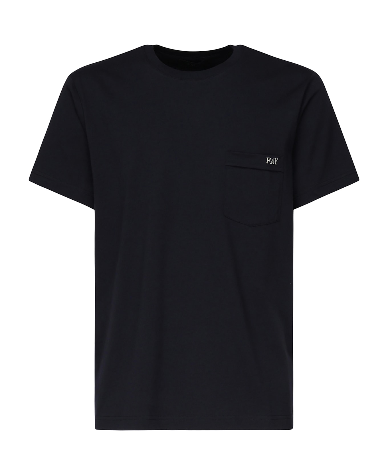 Tシャツ・カットソー Fay SS25 Cotton T-shirt with pocket (NPMB3501280UCX B001) Fay Cotton T-shirt With Pocket | italist
