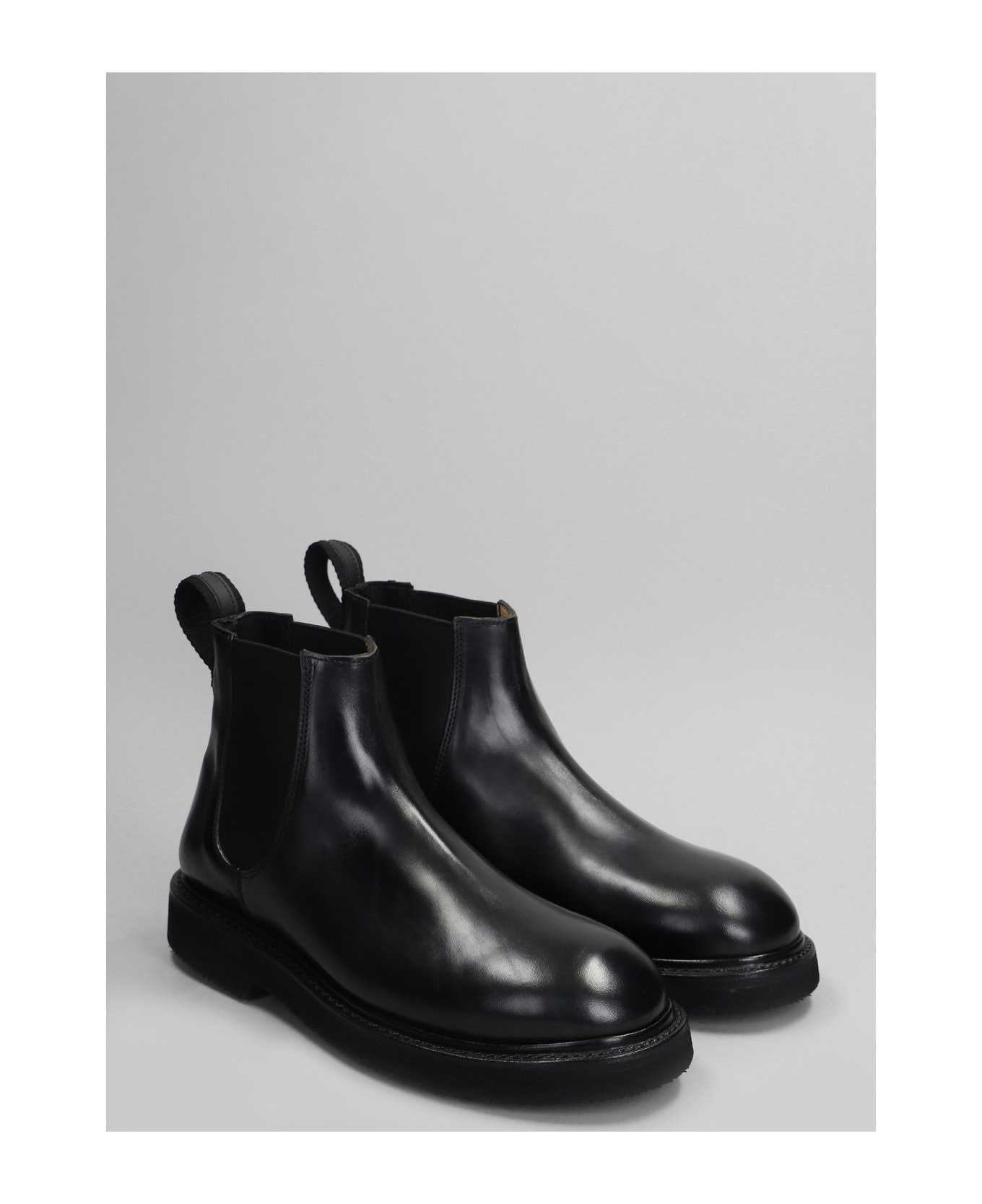 Premiata Ankle Boots In Black Leather - black