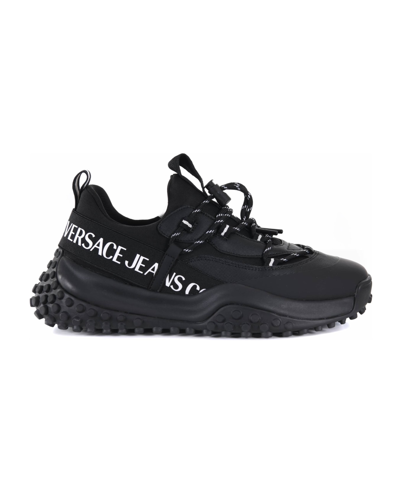 Versace Jeans Couture Sneakers With Eco-leather Print - Nero/bianco スニーカー