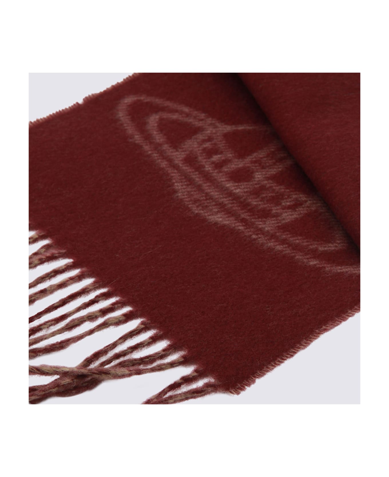 Vivienne Westwood Camel Wool Scarf - Brown