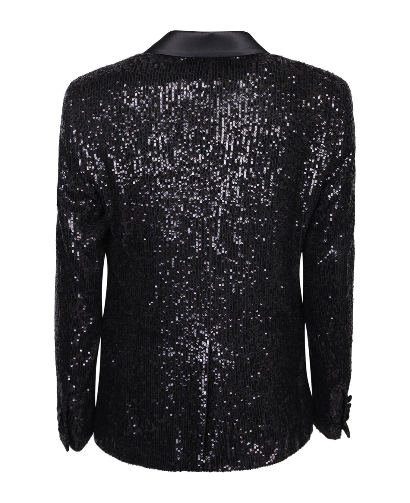 Philipp Plein Sequinned Single-breasted Blazer - Black ブレザー