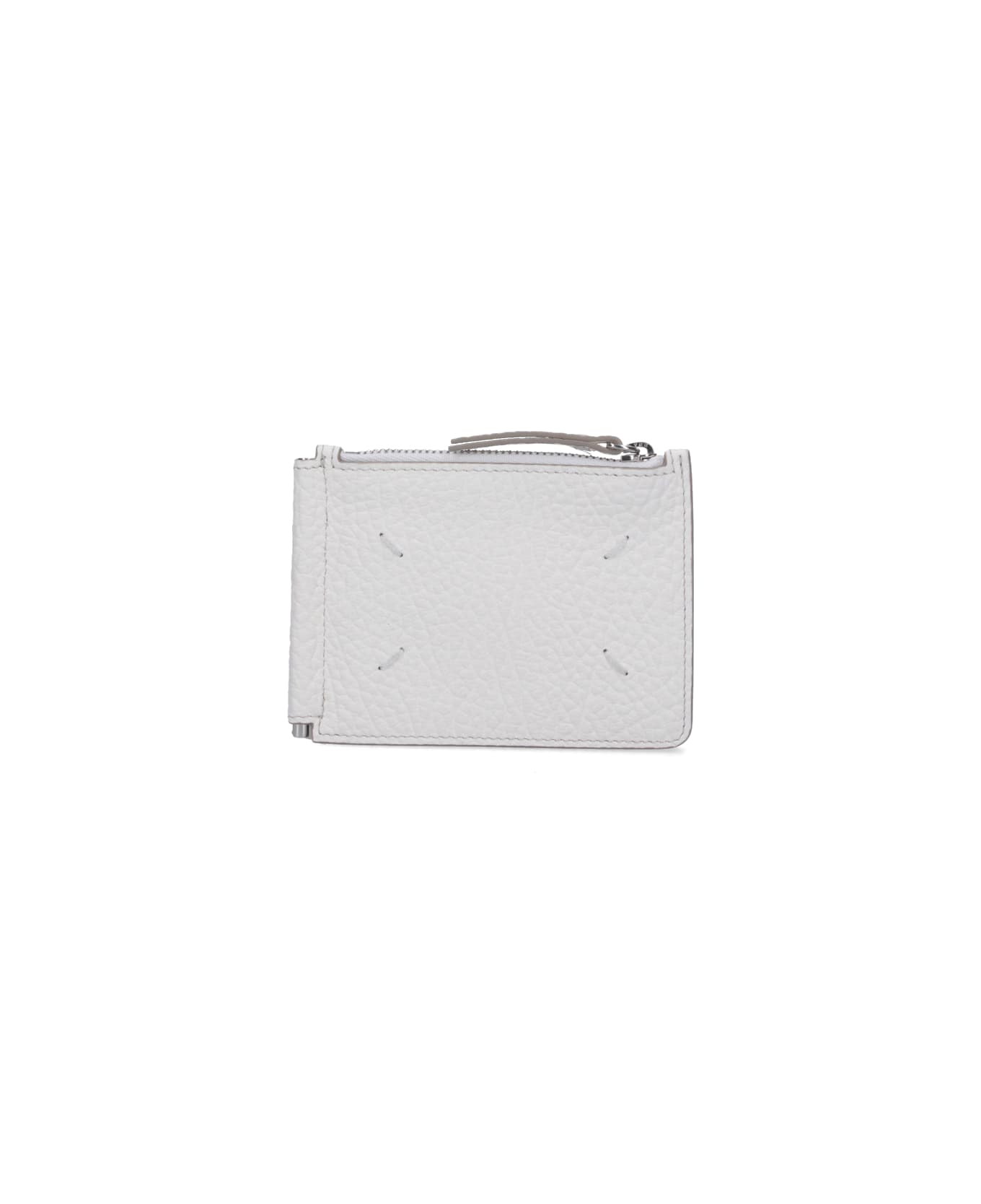 Maison Margiela Four Stitches Zipper Wallet - White
