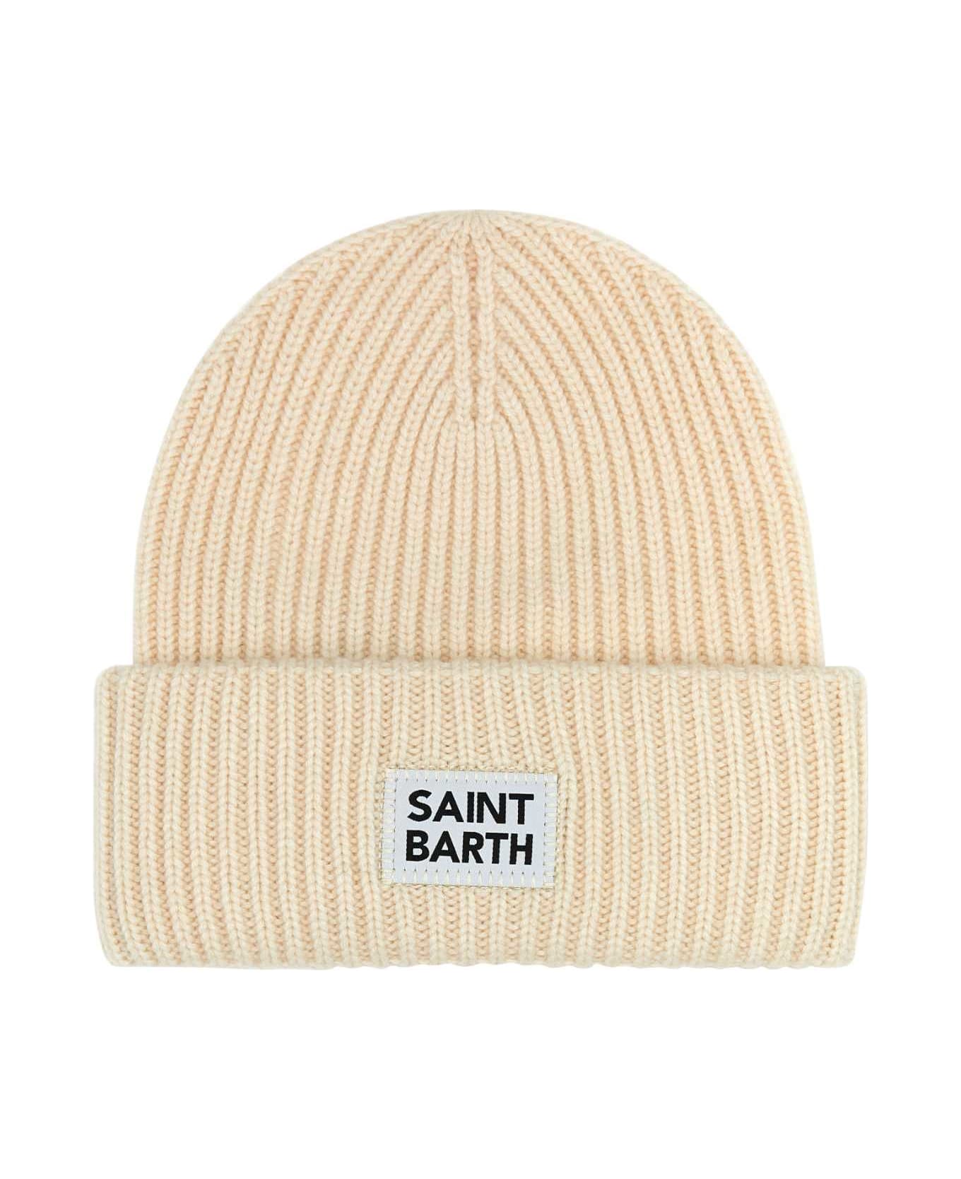 MC2 Saint Barth Ivory Wool Blend Beanie Hat - 10