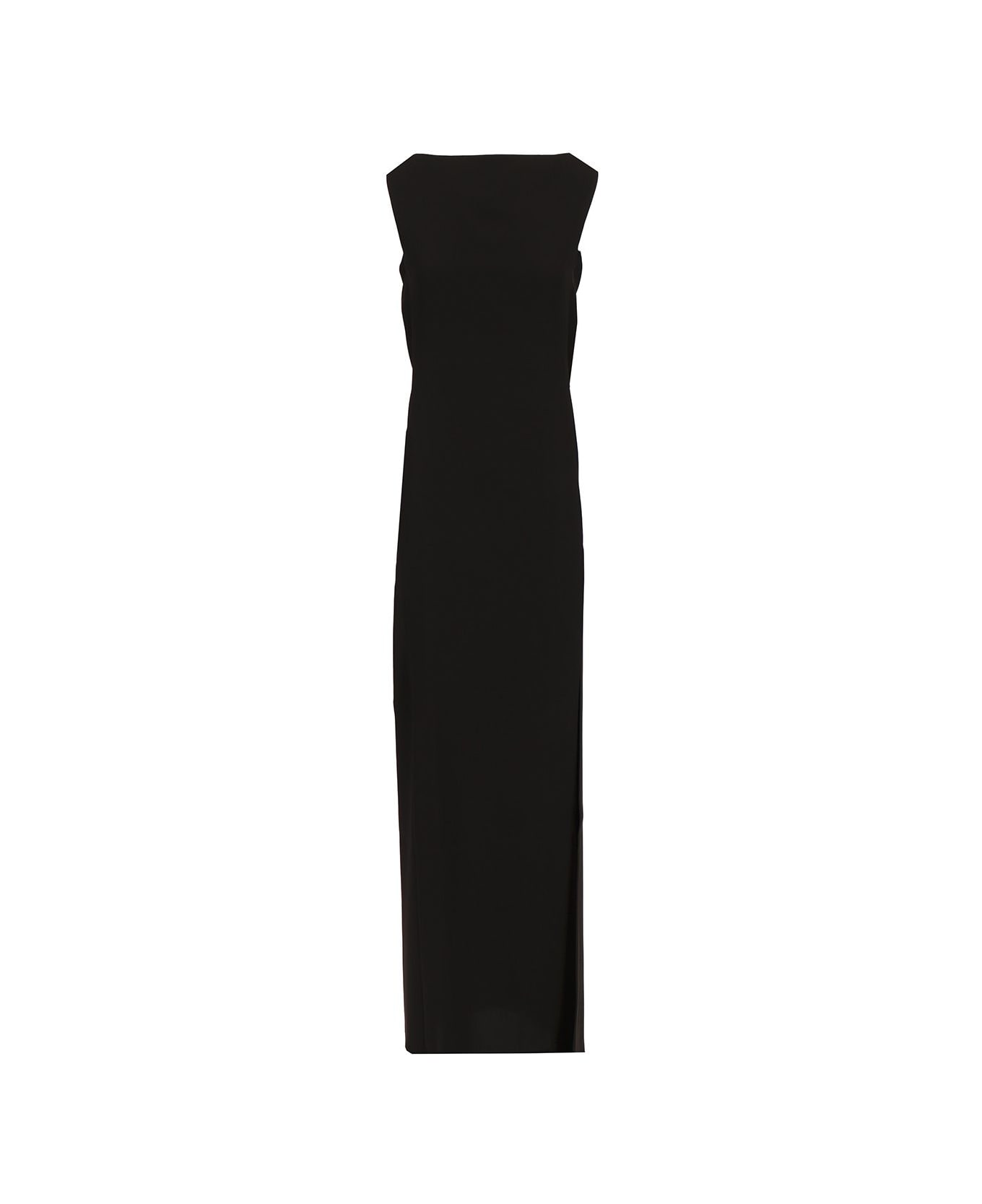 Max Mara Long Cady Dress - BLACK
