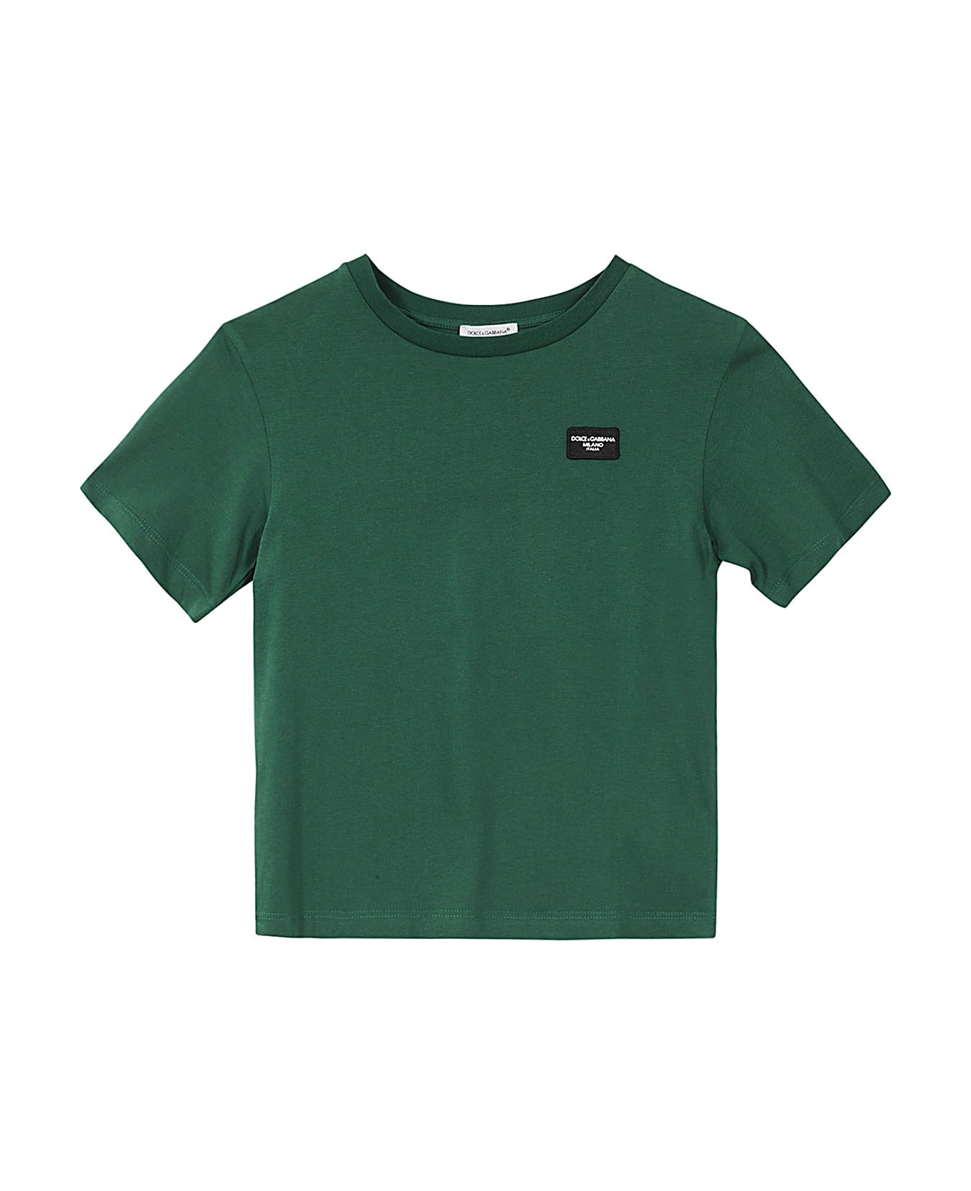 Dolce & Gabbana T Shirt Manica Corta - Verde Muschio Scuro