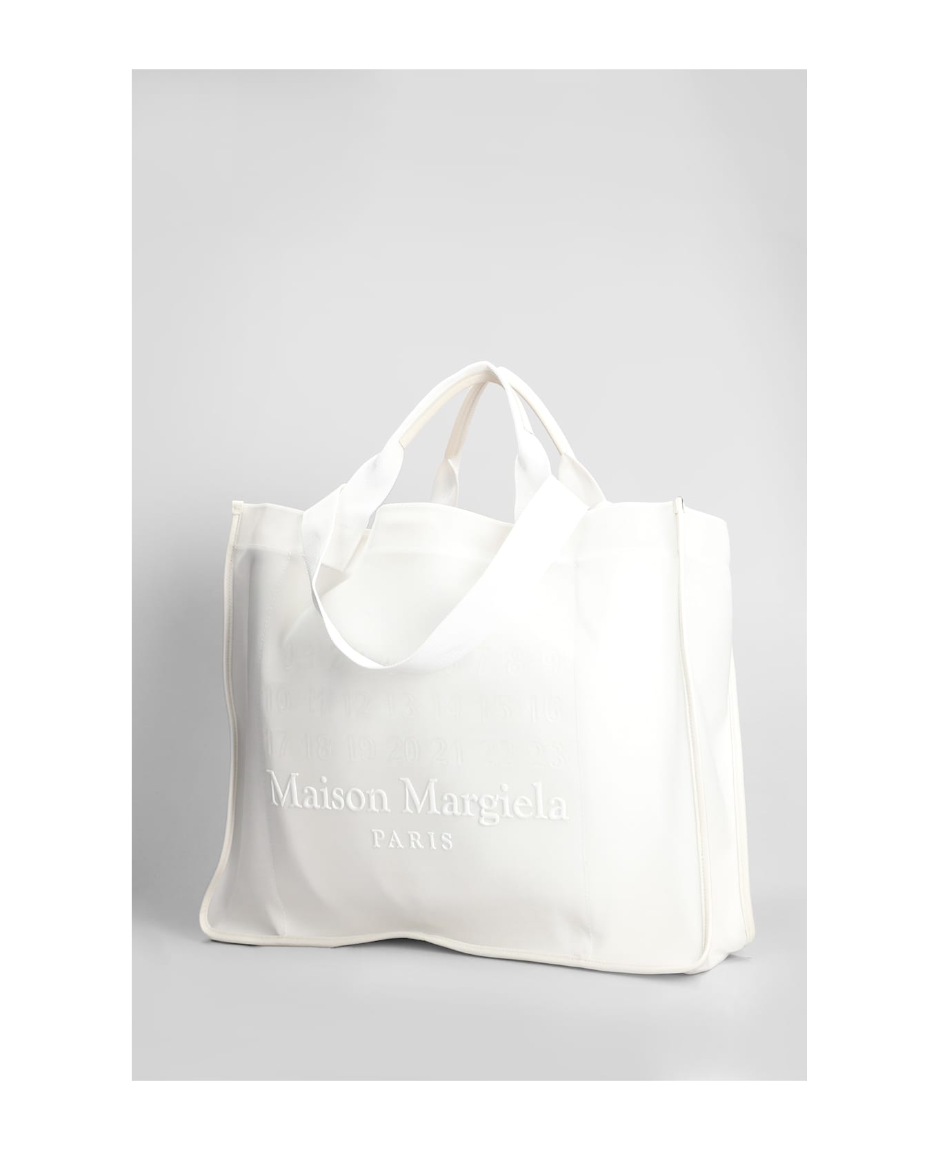 Maison Margiela Tote In White Nylon - white