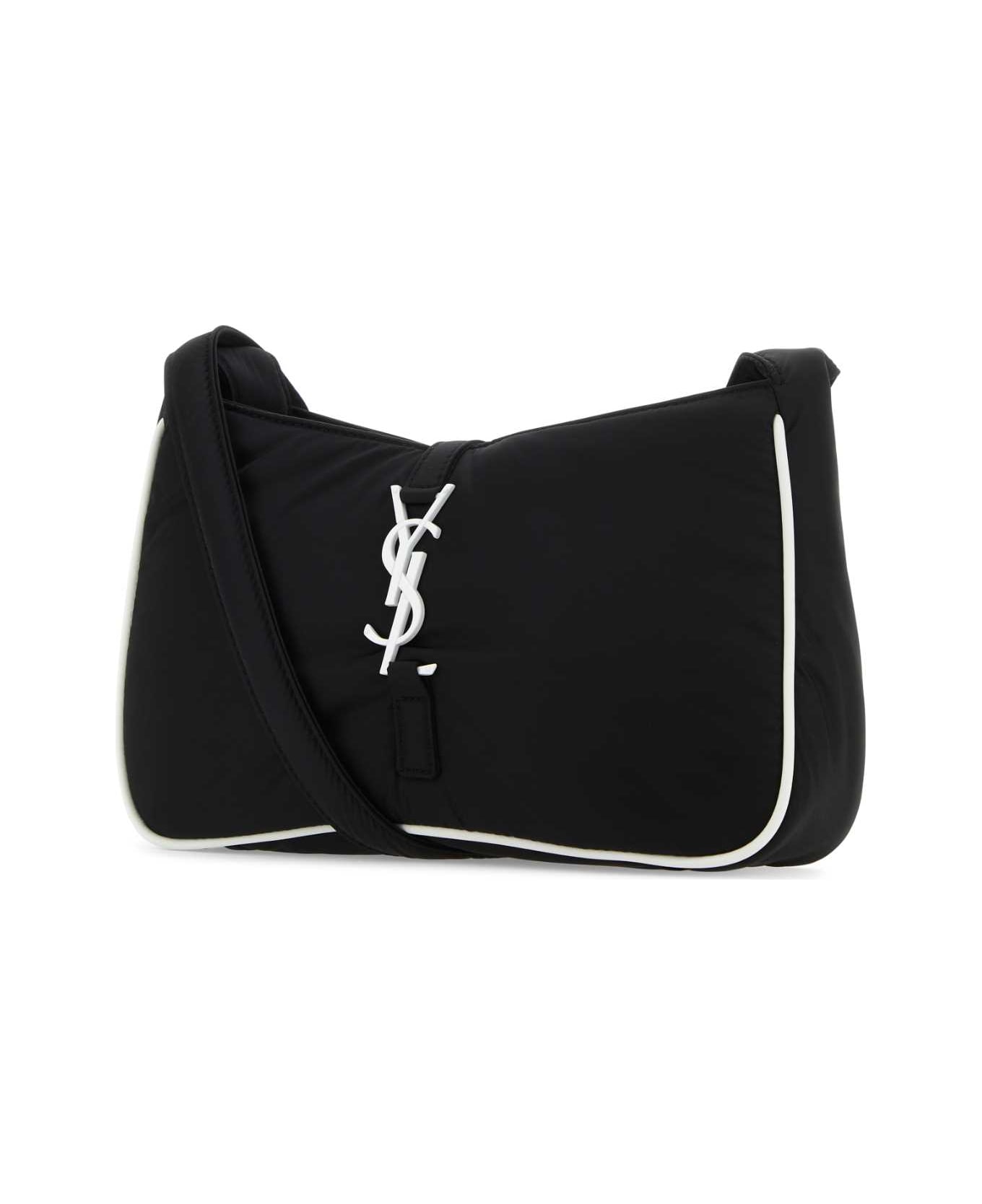 Saint Laurent Black Econylâ® Le 5 ã 7 Shoulder Bag - Black&White