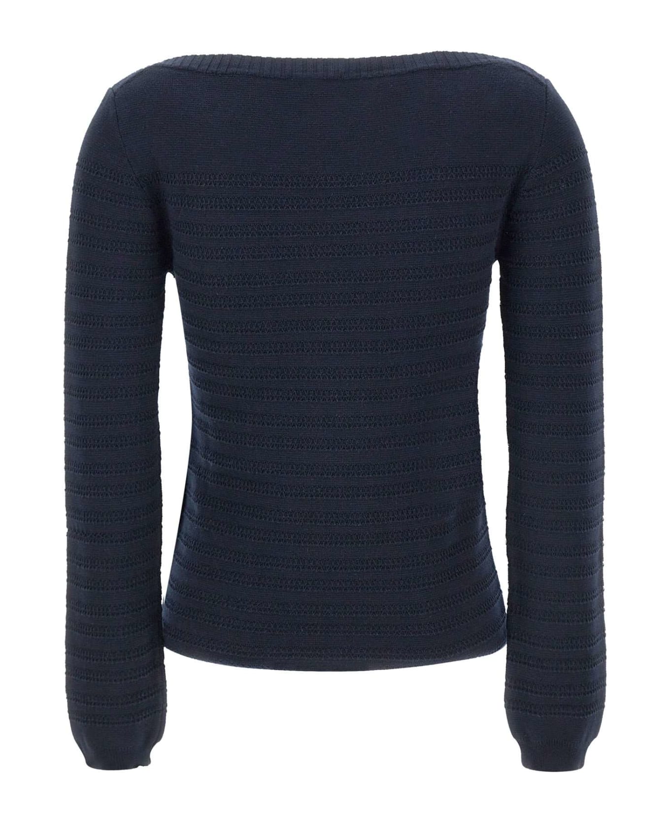 Woolrich "pure Cotton" Cotton Sweater - BLUE ニットウェア