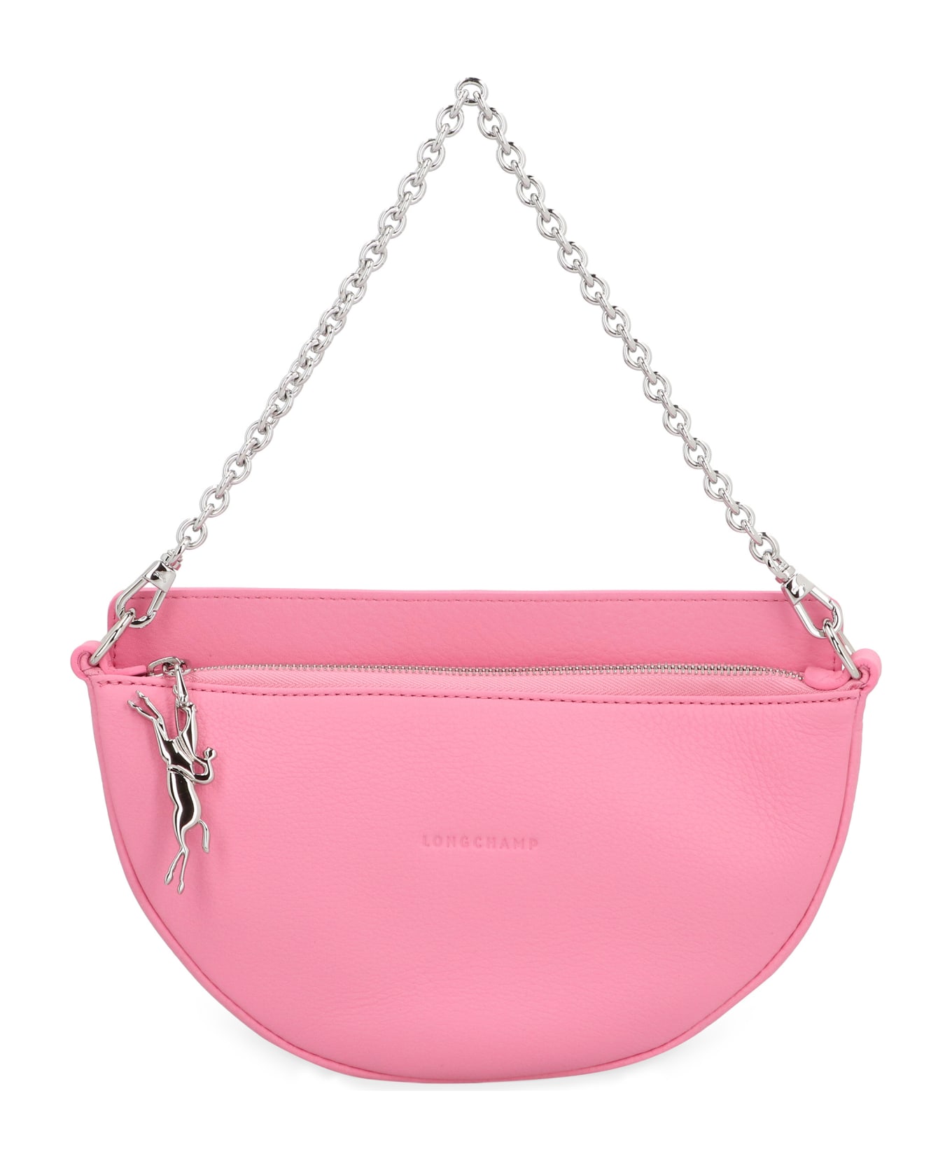 Longchamp S Smile Leather Crossbody Bag - Pink