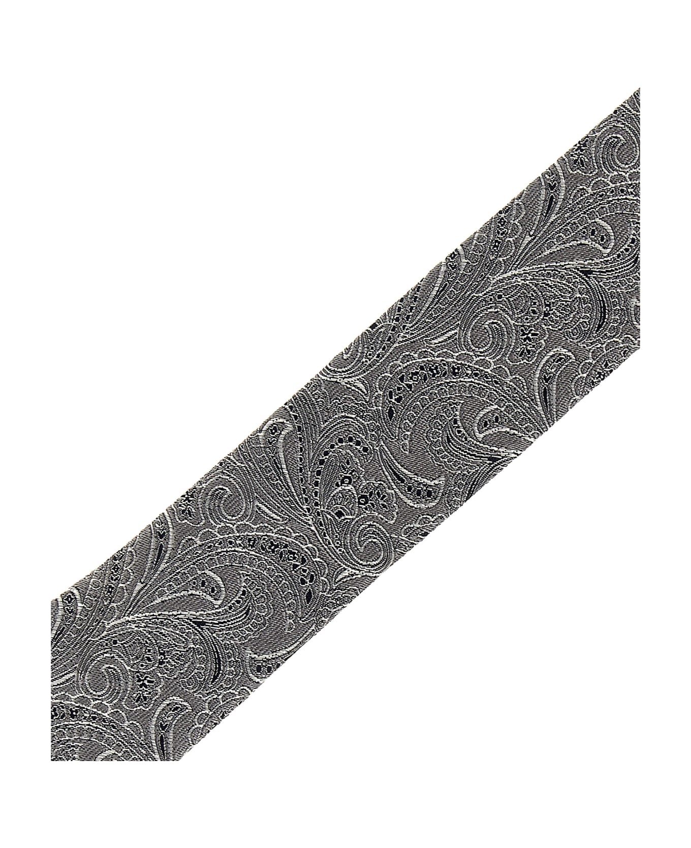 Brunello Cucinelli Brocade Tie - Grey