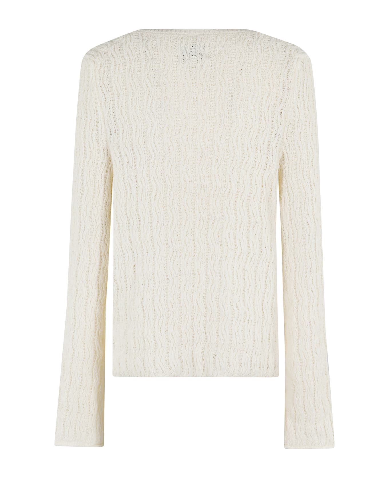 Loulou Studio V Neck Sweater - Rice Ivory
