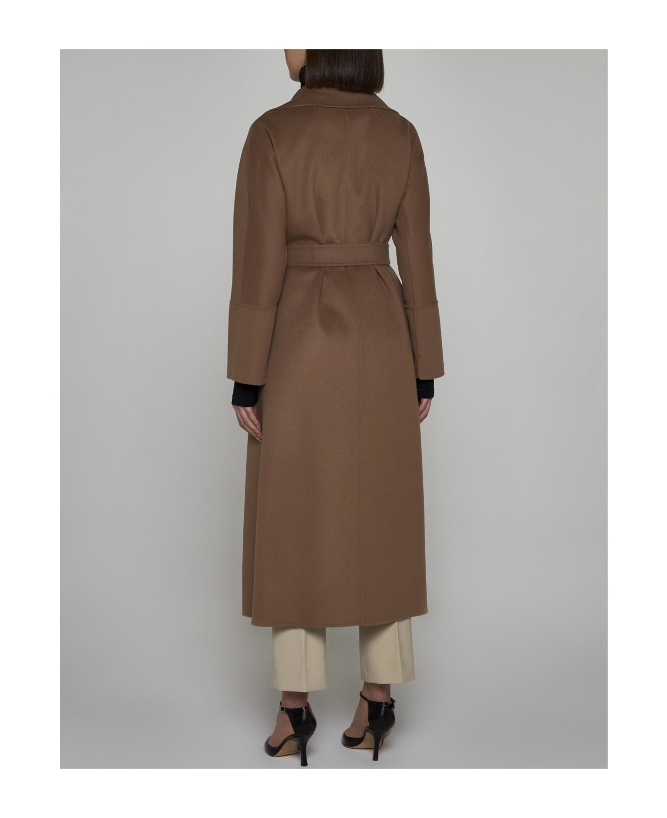 'S Max Mara Elisa Belted Wool Coat - Perfect Camel