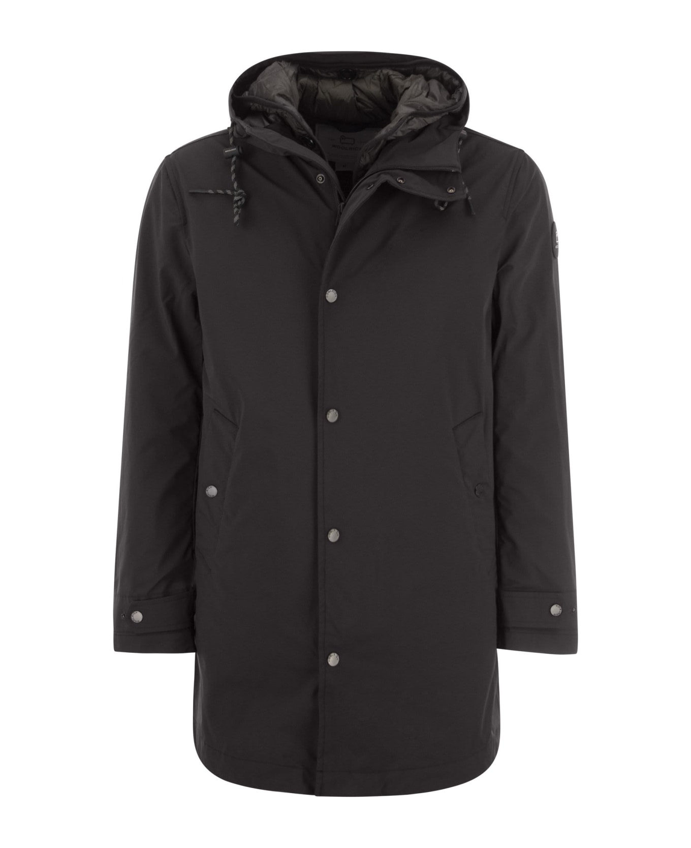 Woolrich Stretch Padded Coat - Black
