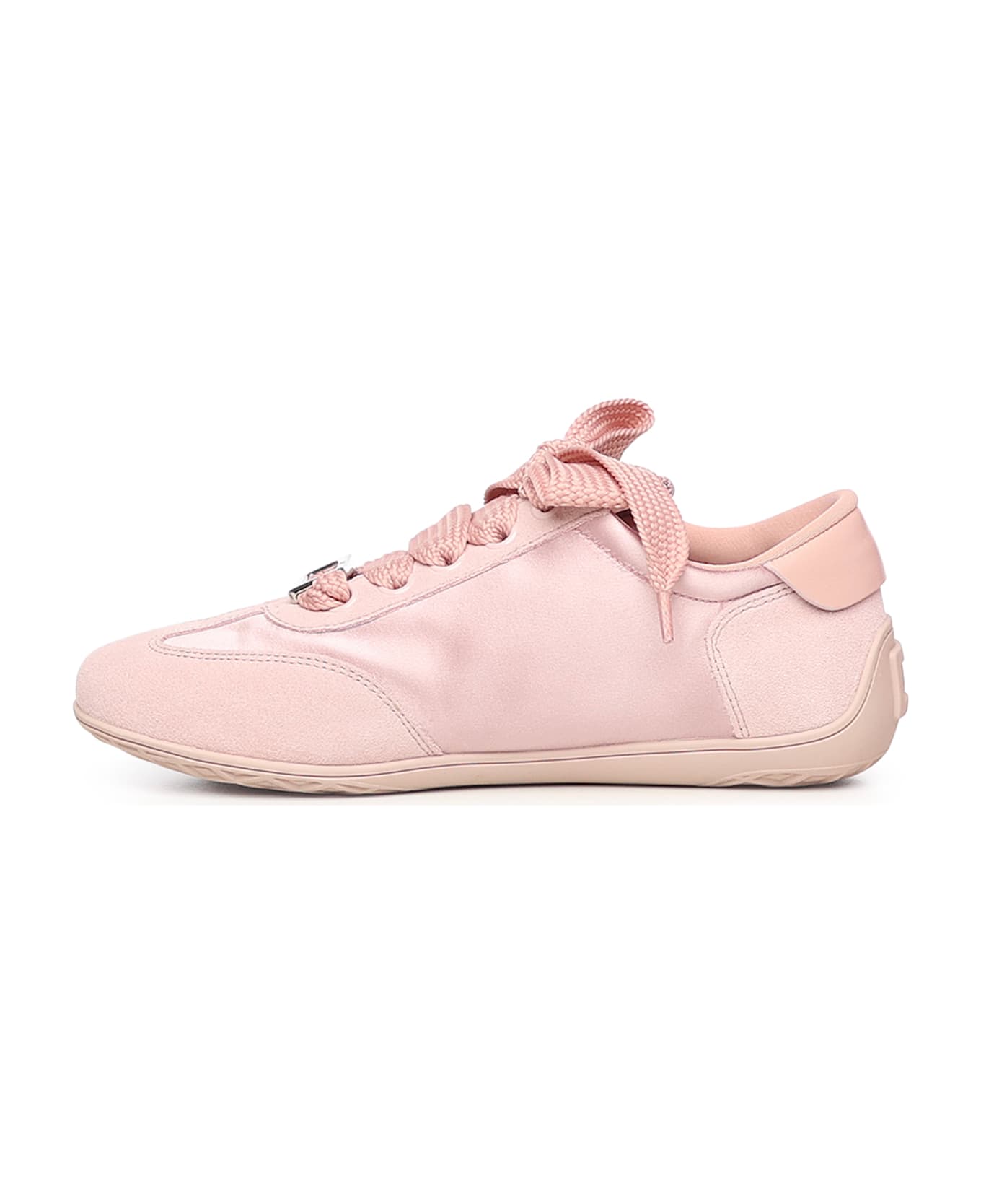 Roger Vivier Viv Low Suede Sneakers - Pink