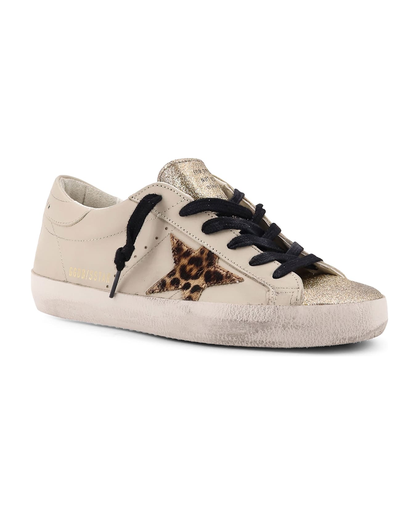 Golden Goose Super-star Classic With List Leather Low-top Sneakers - LIGHT BEIGE/DARK RED