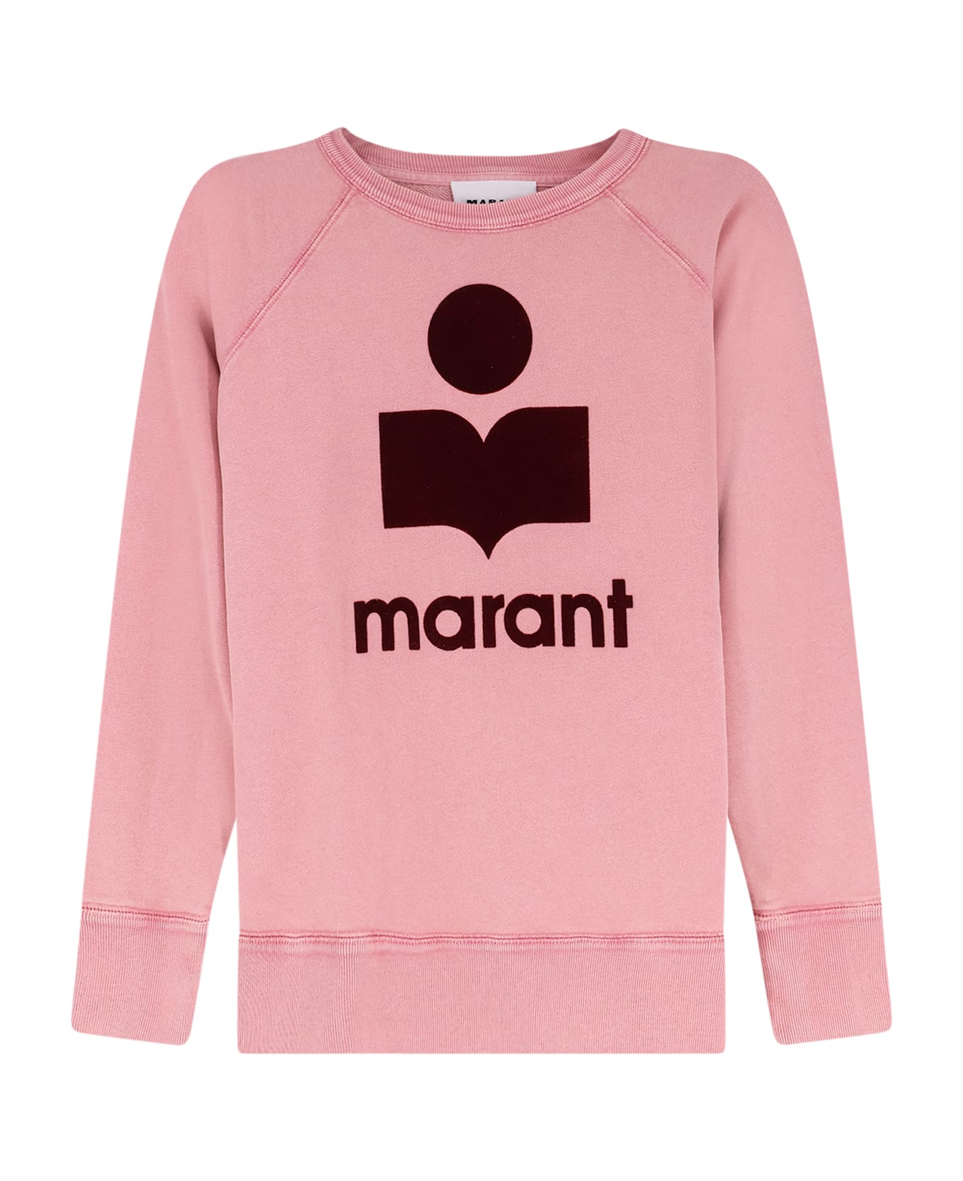 Marant Étoile Milly Ny Biologic Coton Sweatshirt - BubblegumBurgundy