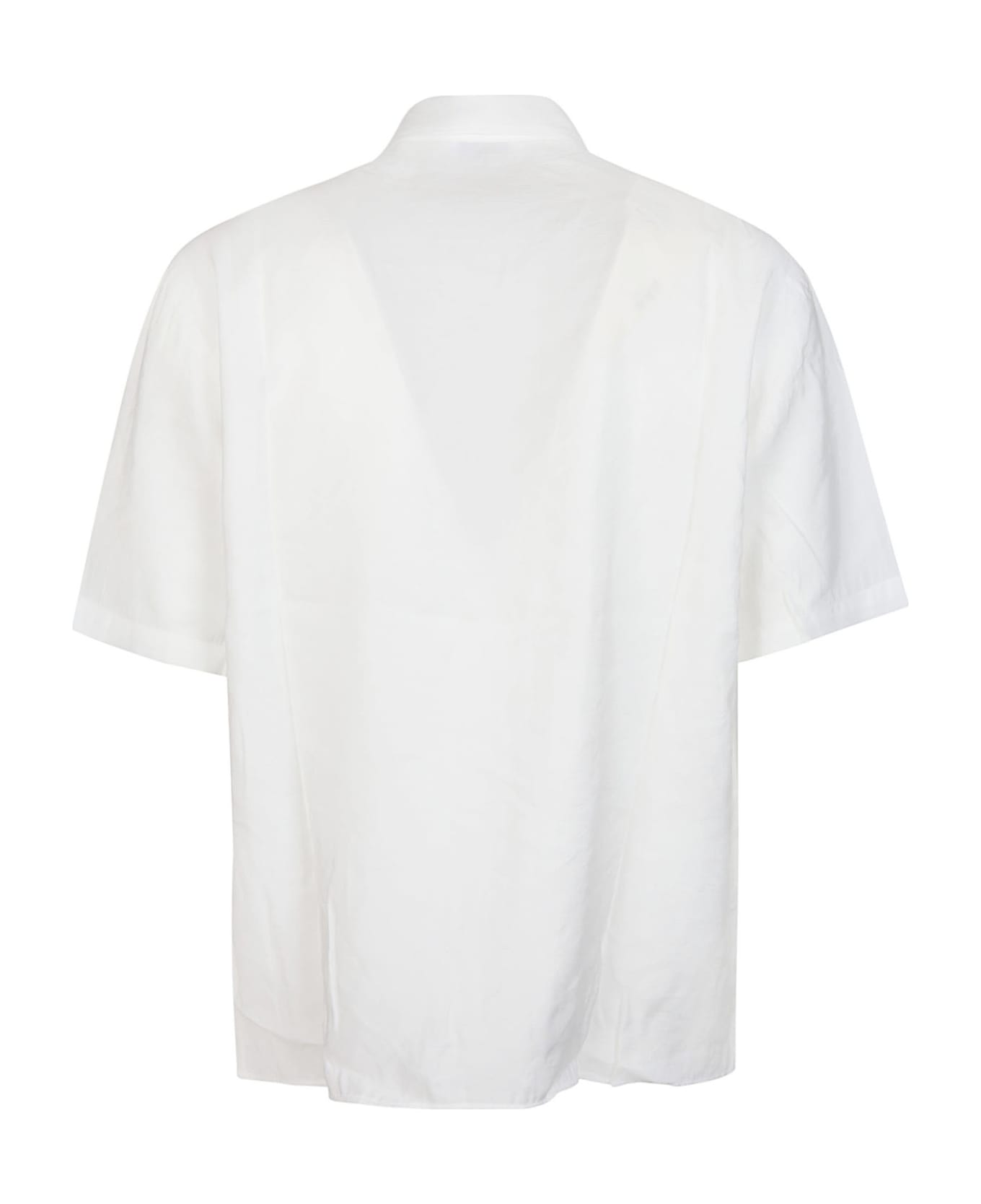 Family First Milano Short Sleeve Cupro Shirt - WHITE シャツ