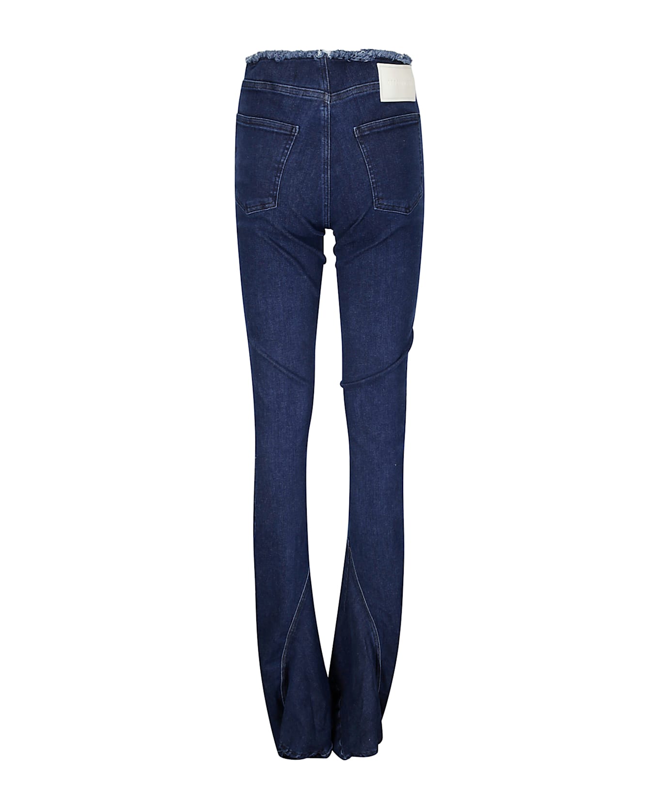 Ottolinger Raw-edge Drape Denim Pants - RAW BLUE